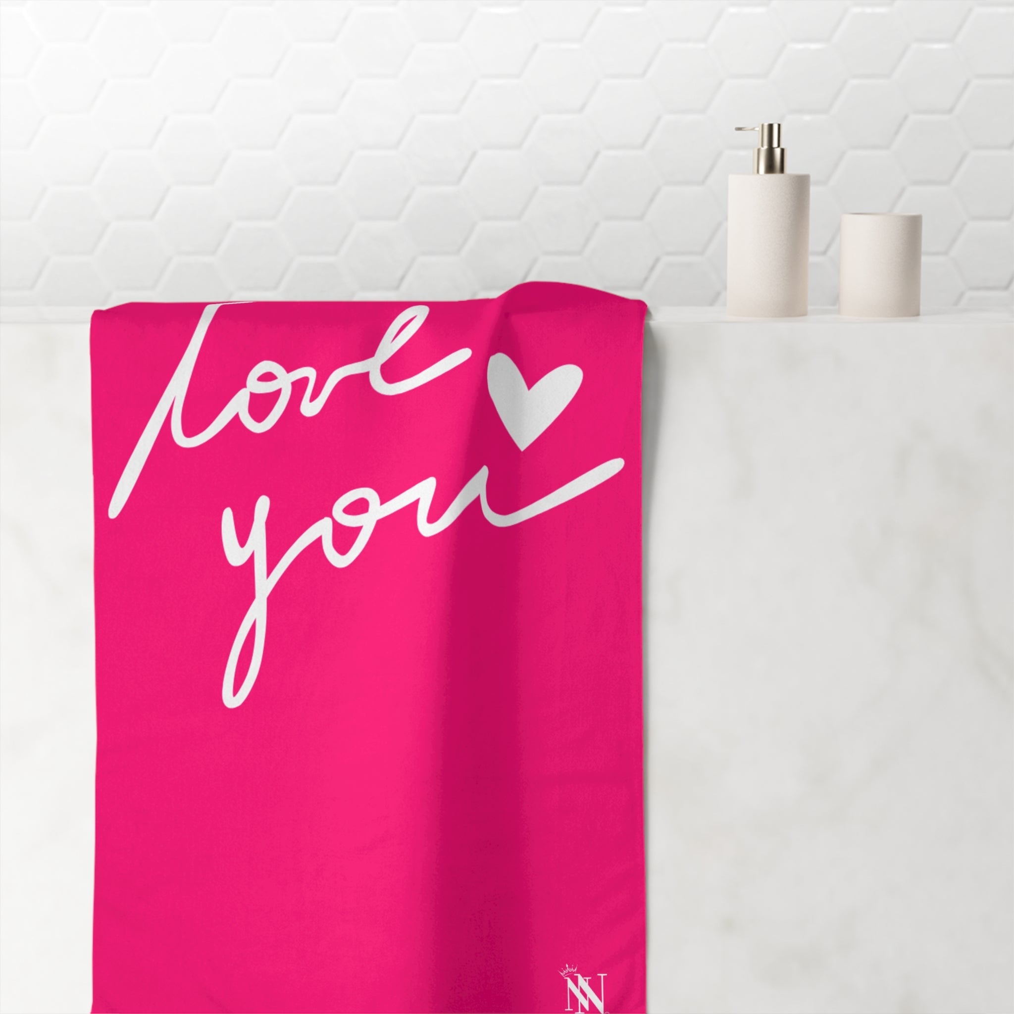 Love You with a Heart Big Anal Play Sex Towel