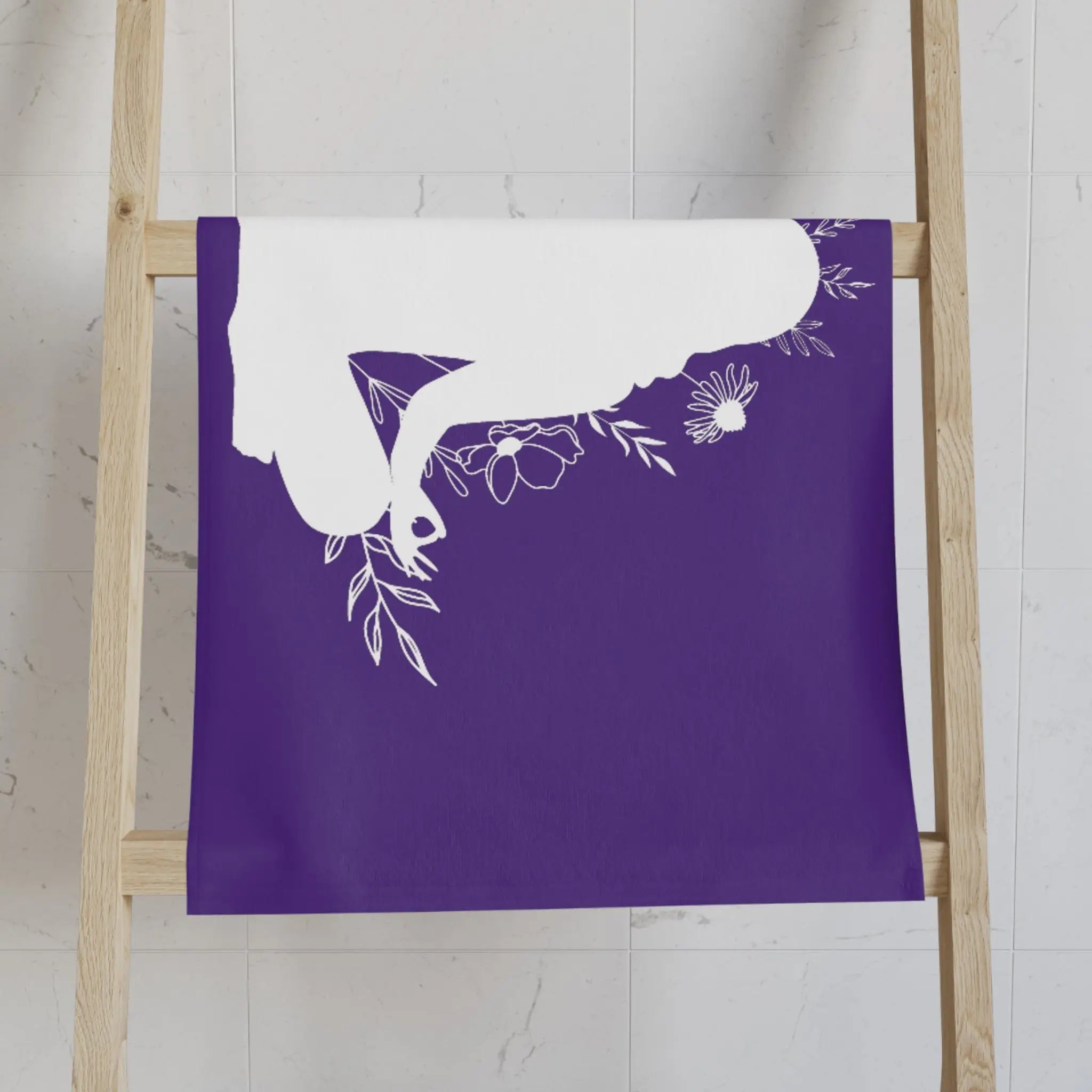 Seated Yoga Meditation Purple Cum Towel