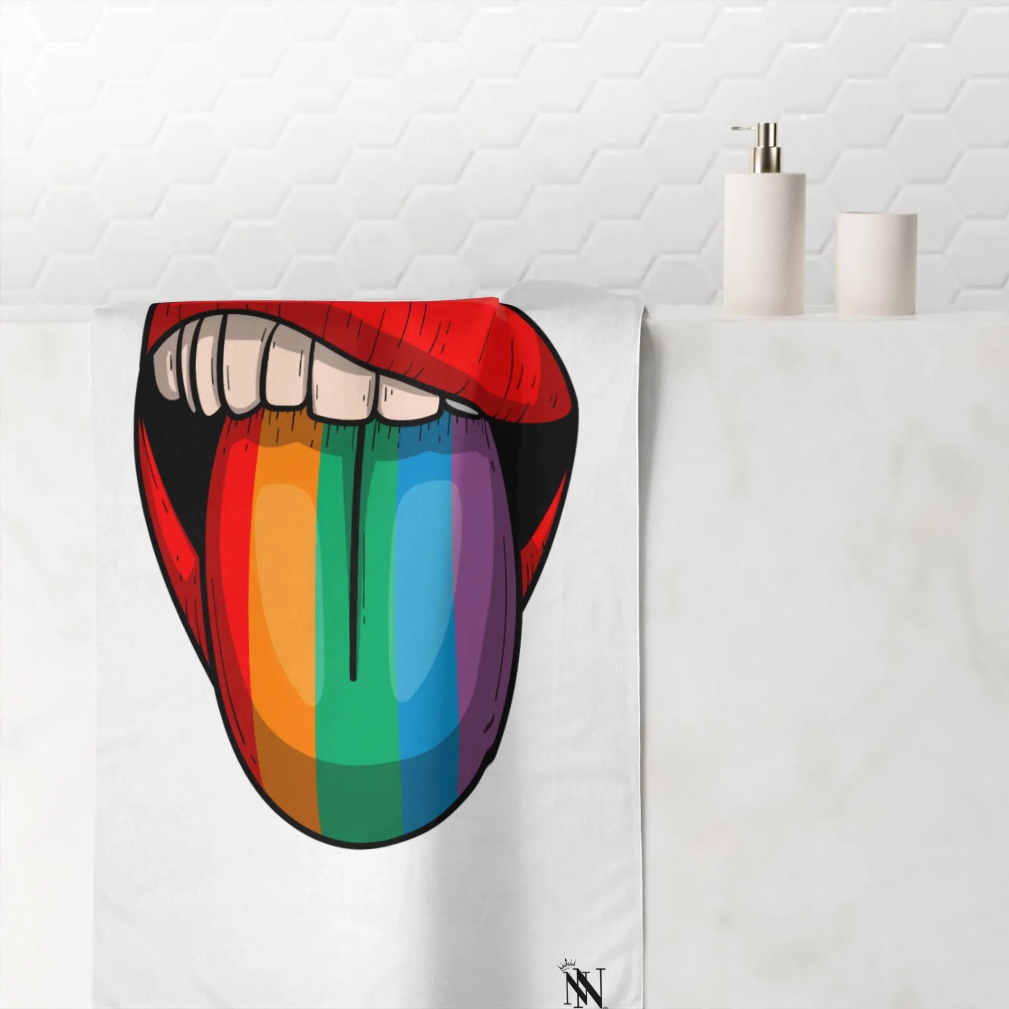 Just Lick It Rainbow Tongue Anal Sex Towel