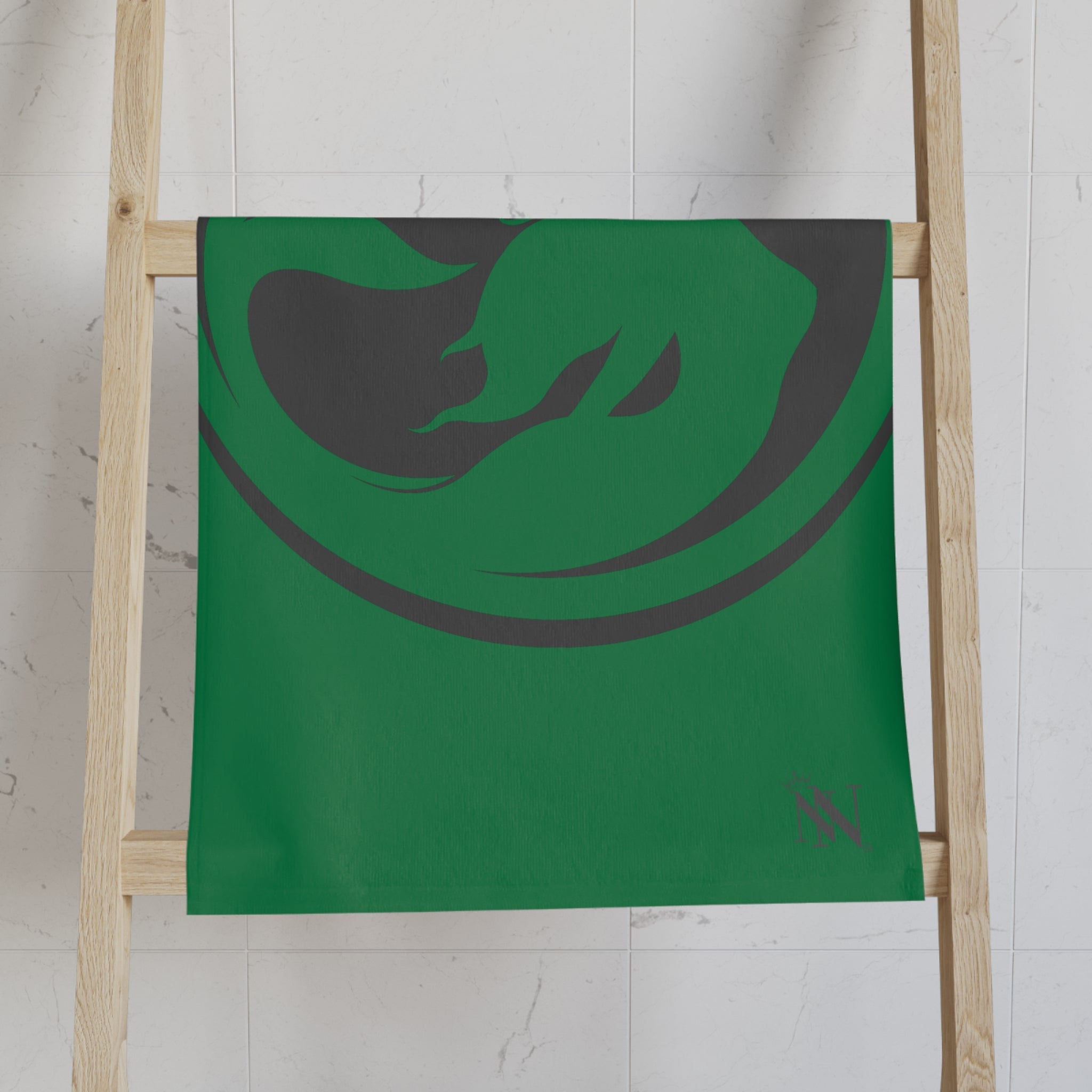 Mermaid Eclipse Green Cum Towel