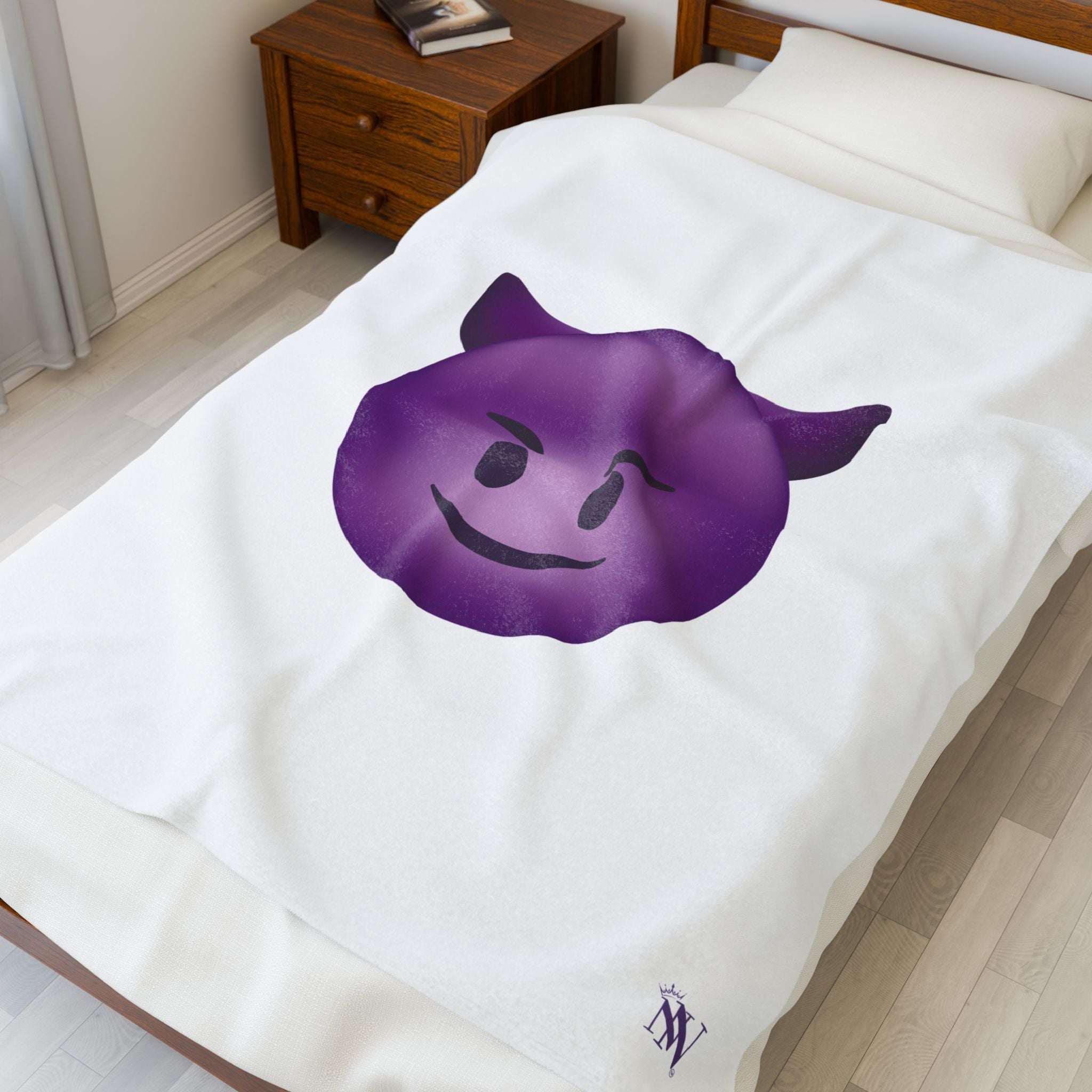 Naughty Devil Emoji | Mix & Match Soft Fun-Flirty Lovers’ Blankets