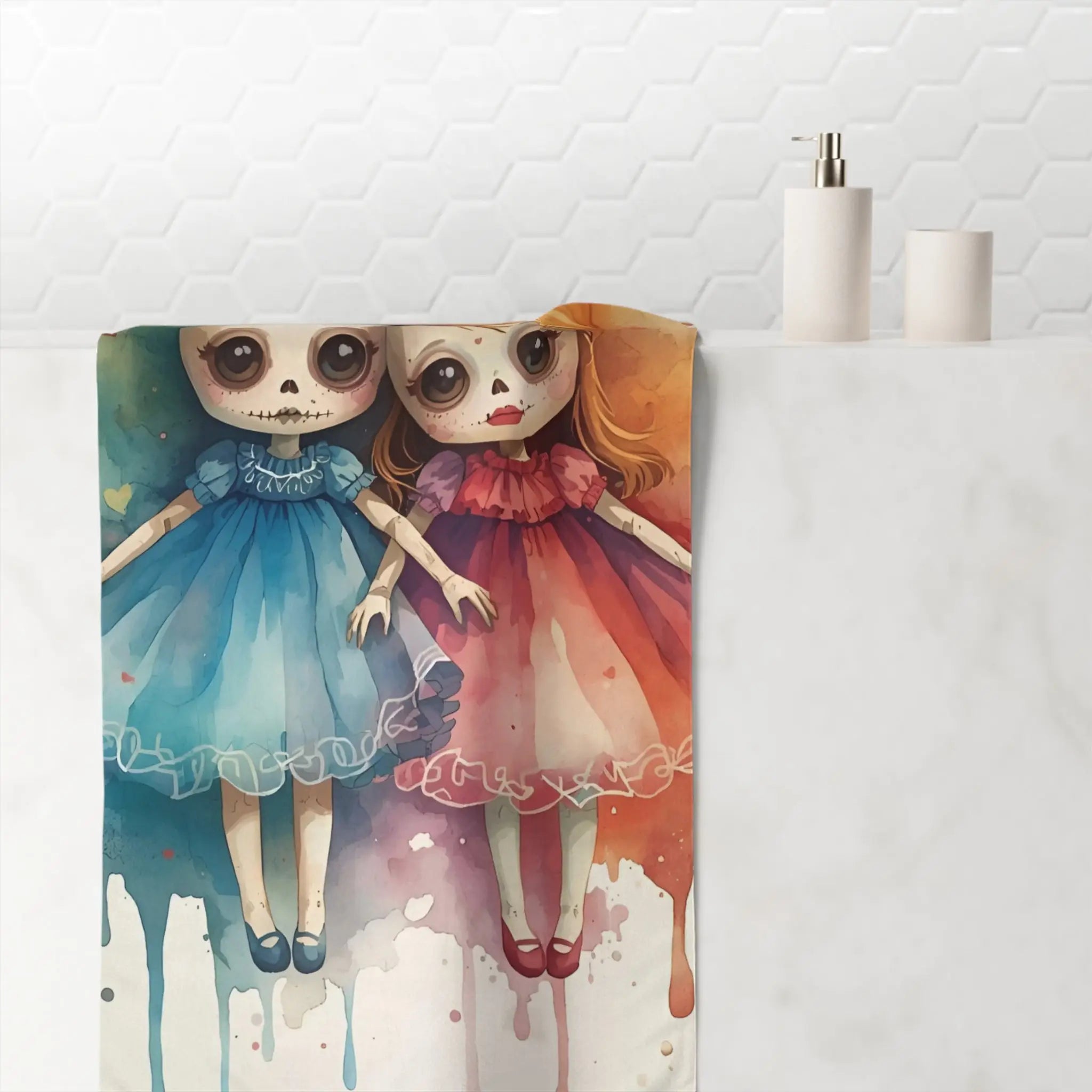 I Just Love Her Dolls Print | Mix & Match XL Fun-Flirty Lovers’ Towels