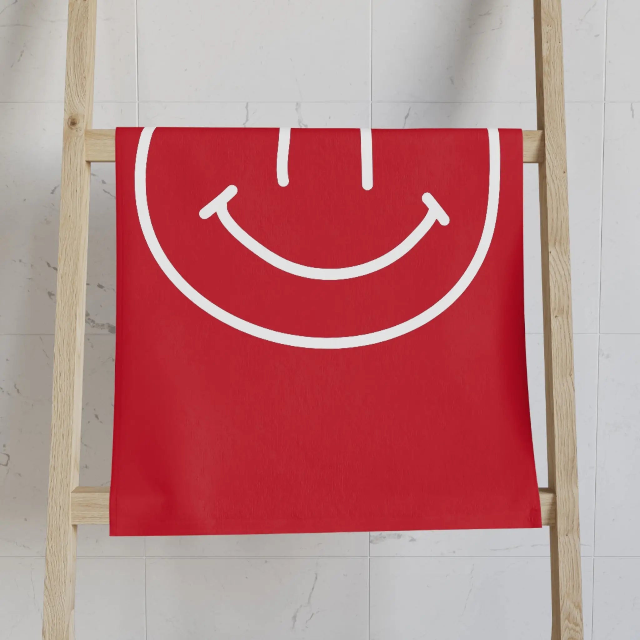 Happy Smiling Emoji Red | Mix & Match Classic Fun-Flirty Lovers’ Towels