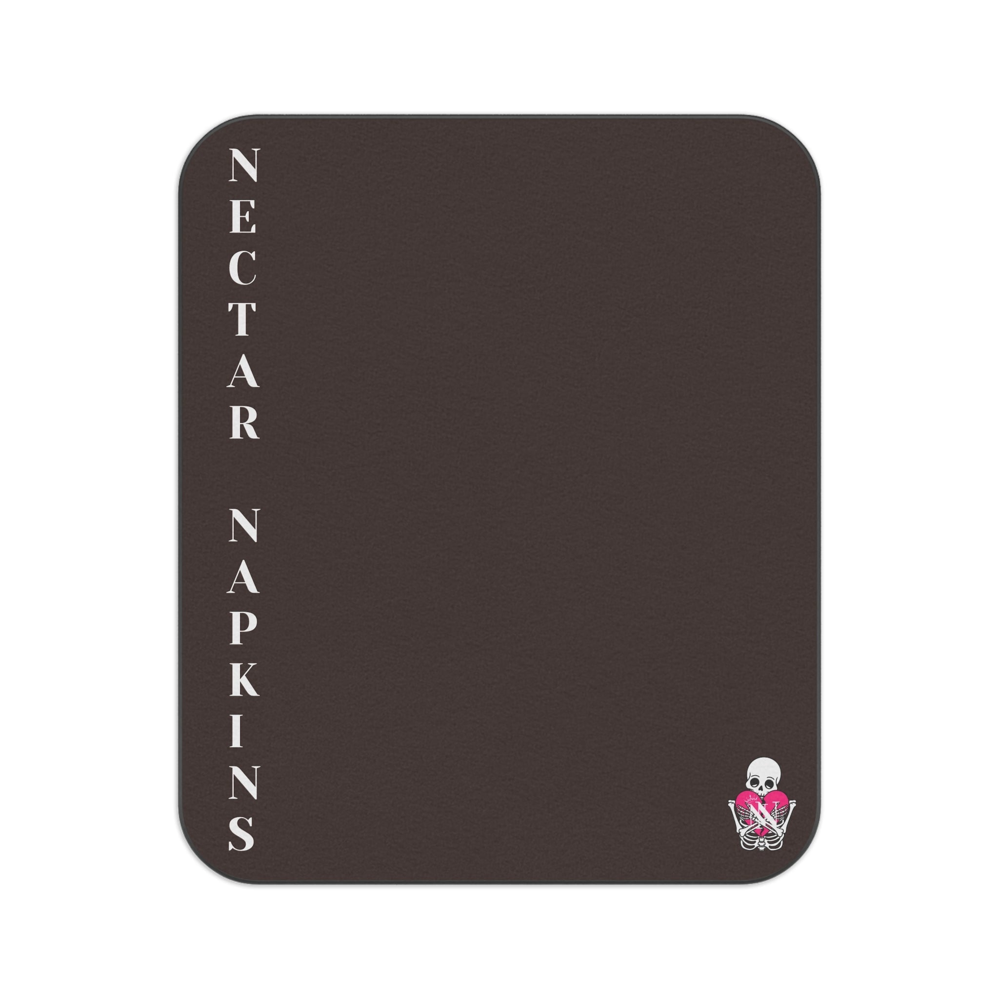 Nectar Napkins Brand Chocolate Water-Resistant Sex Blanket
