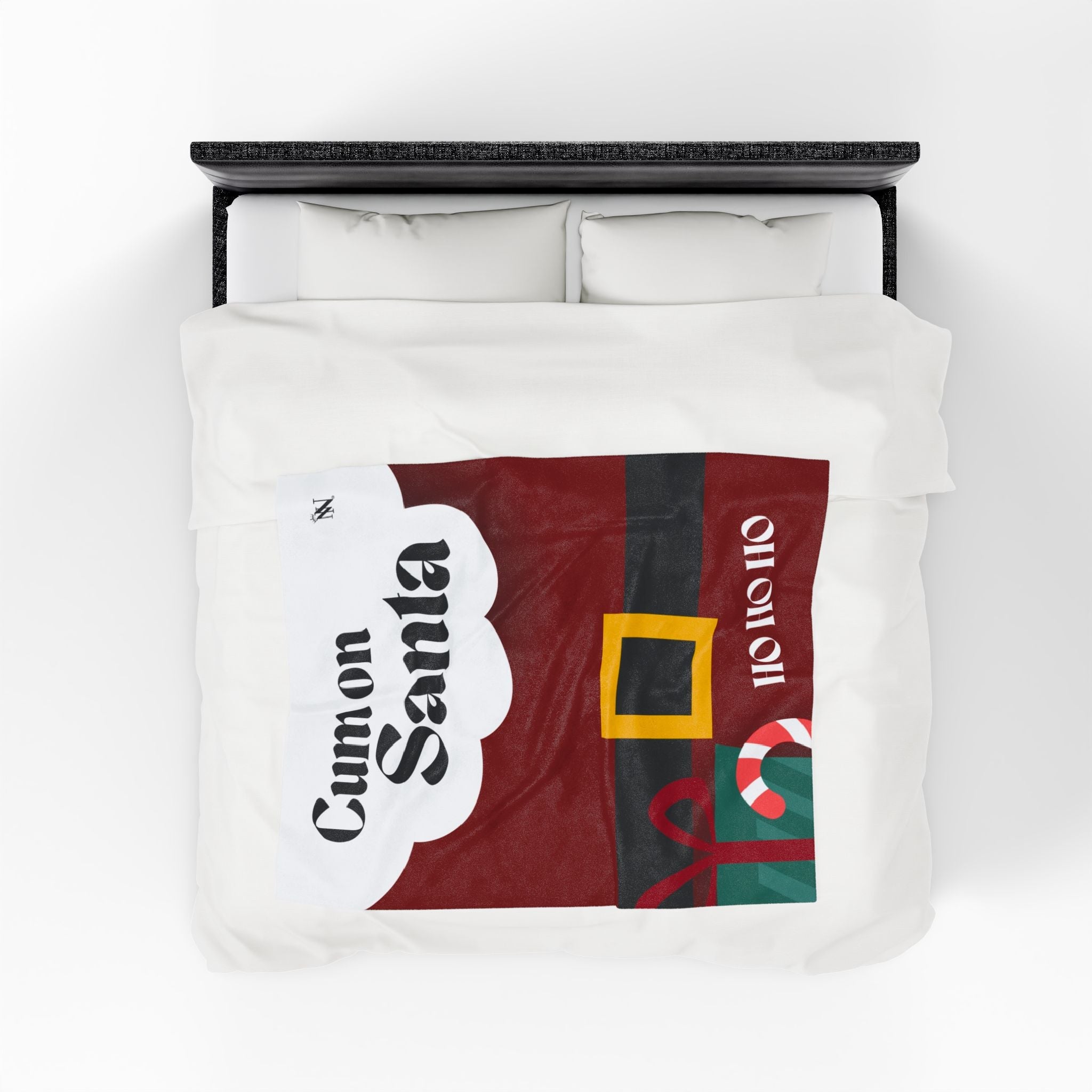 Cum on Santa | Mix & Match Velveteen Fun-Flirty Lovers’ Blankets