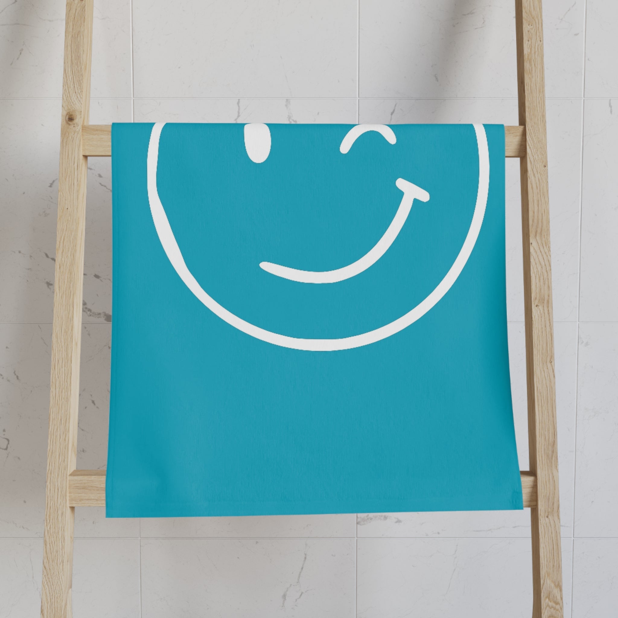 Wink Emoji Teal Cum Towel