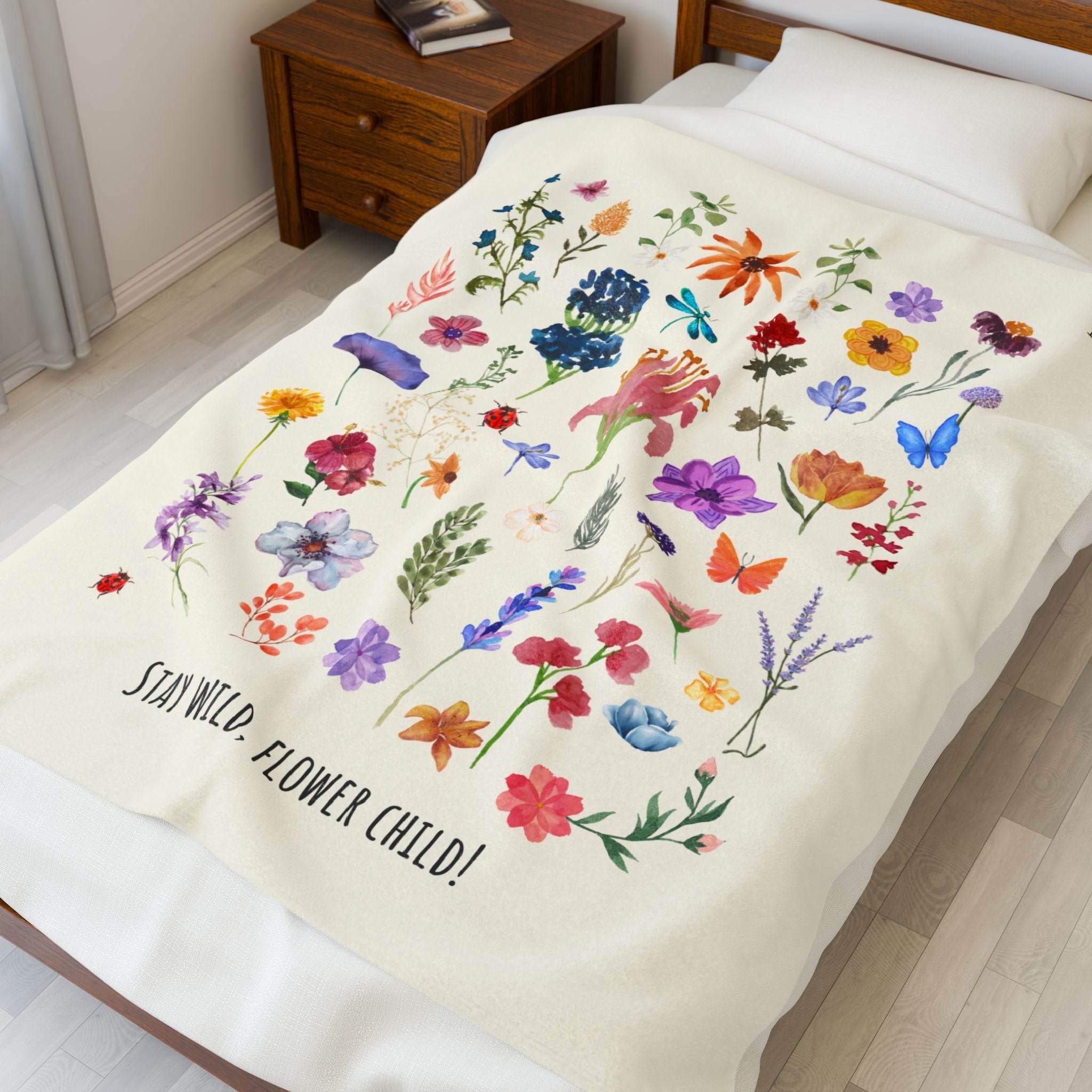 Stay Wild Flower Child! | Mix & Match Soft Fun-Flirty Lovers’ Blankets