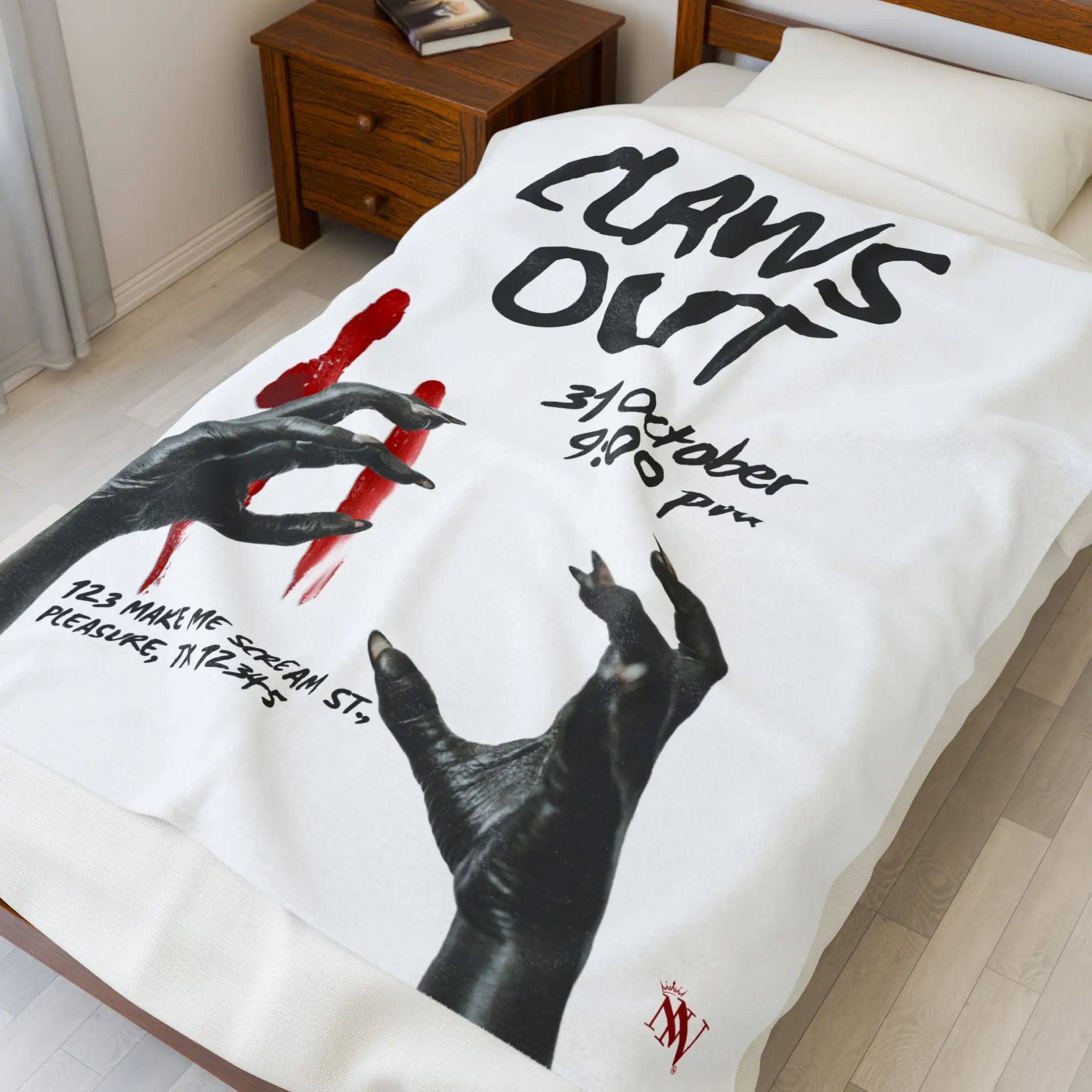 Claws Out | Mix & Match Velveteen Fun-Flirty Lovers’ Blankets