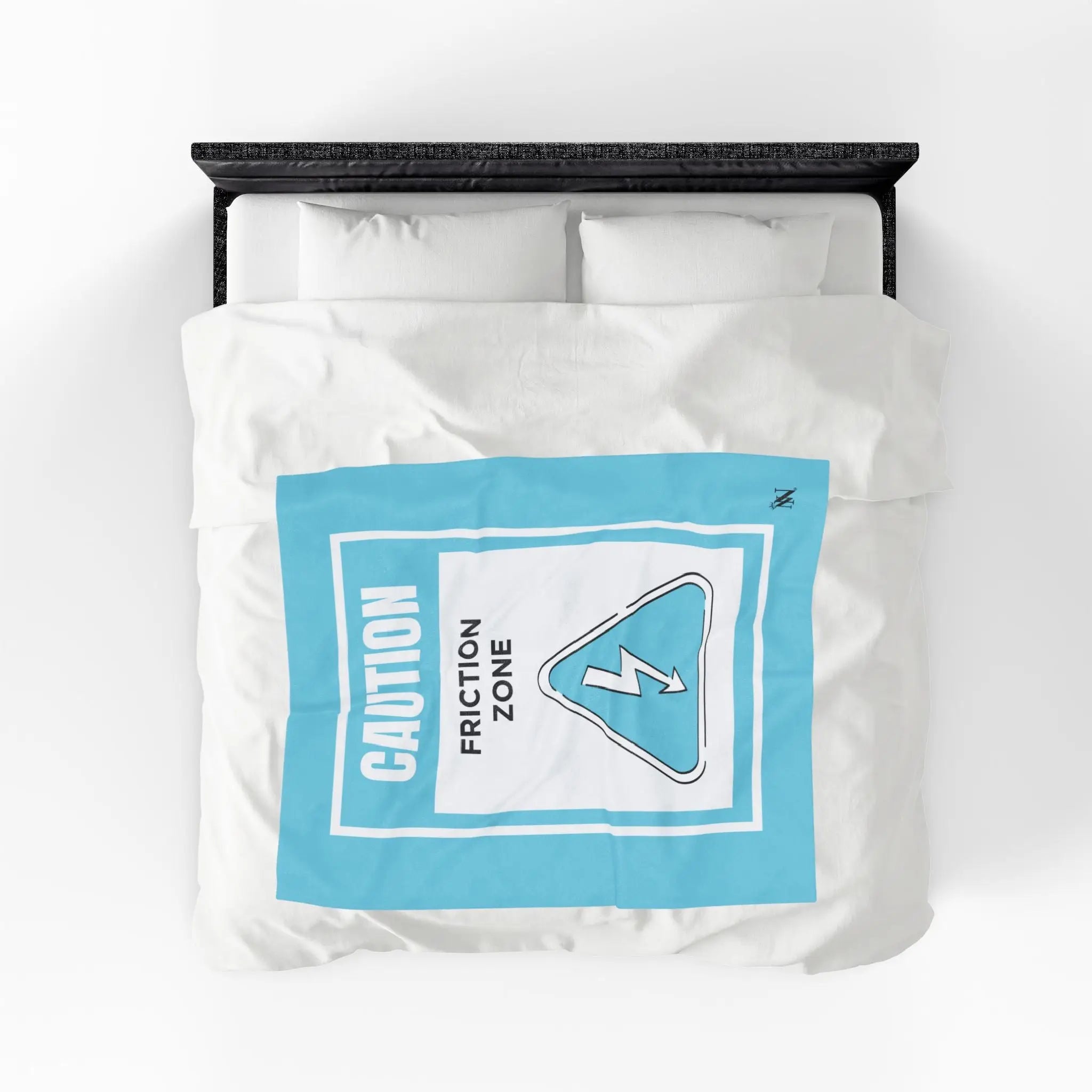 Caution Friction Zone Romantic Gifts Silky Soft Love Blanket
