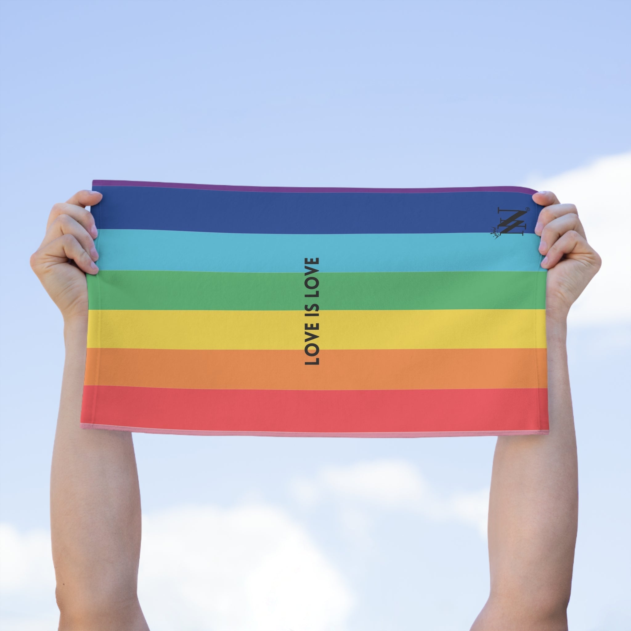 Love is Love Rainbow | Mix & Match Soft Fun-Flirty Lovers’ Towels