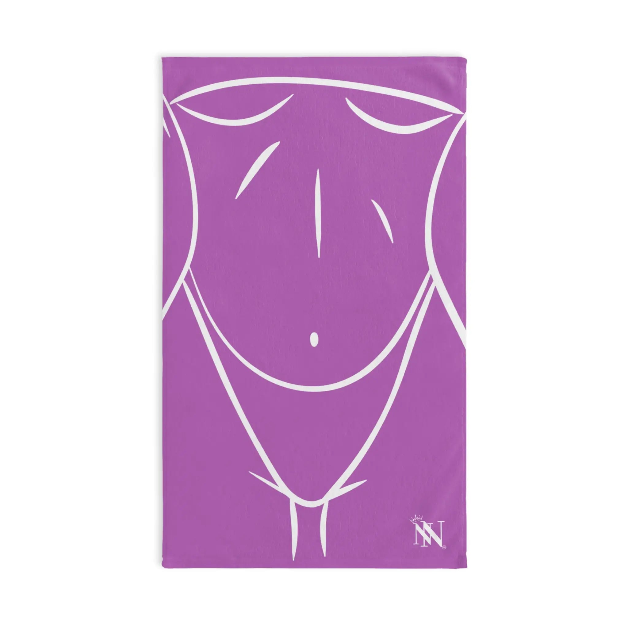 Sexy Female Outline Soft Plum Cum Towel