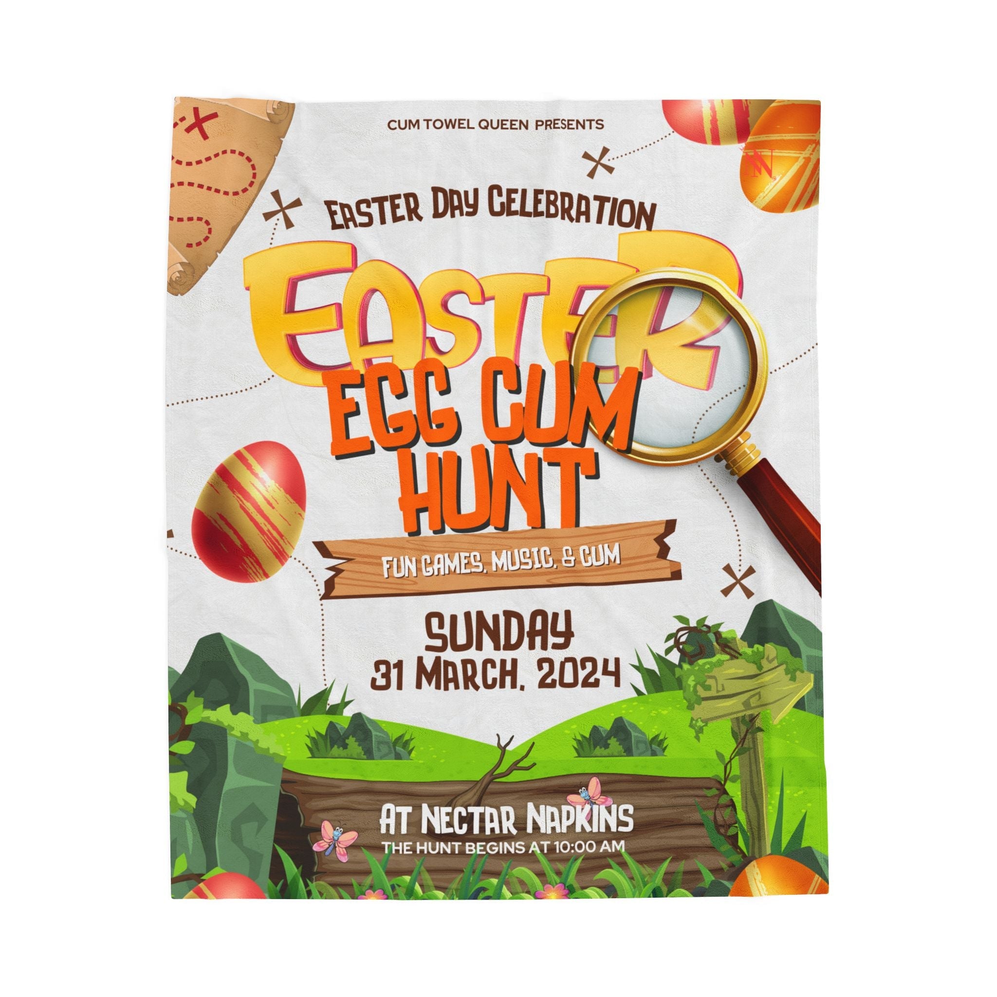 Easter Egg Cum Hunt | Mix & Match Fun-Flirty Lovers’ Blankets