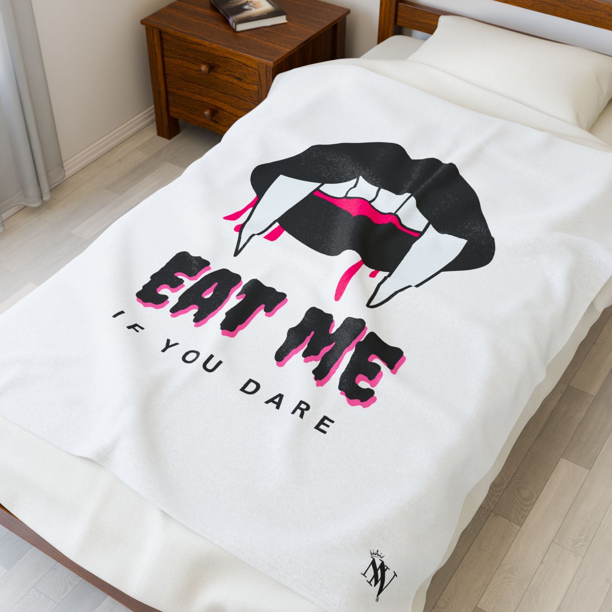 Eat Me If You Dare | Mix & Match Soft Fun-Flirty Lovers’ Blankets