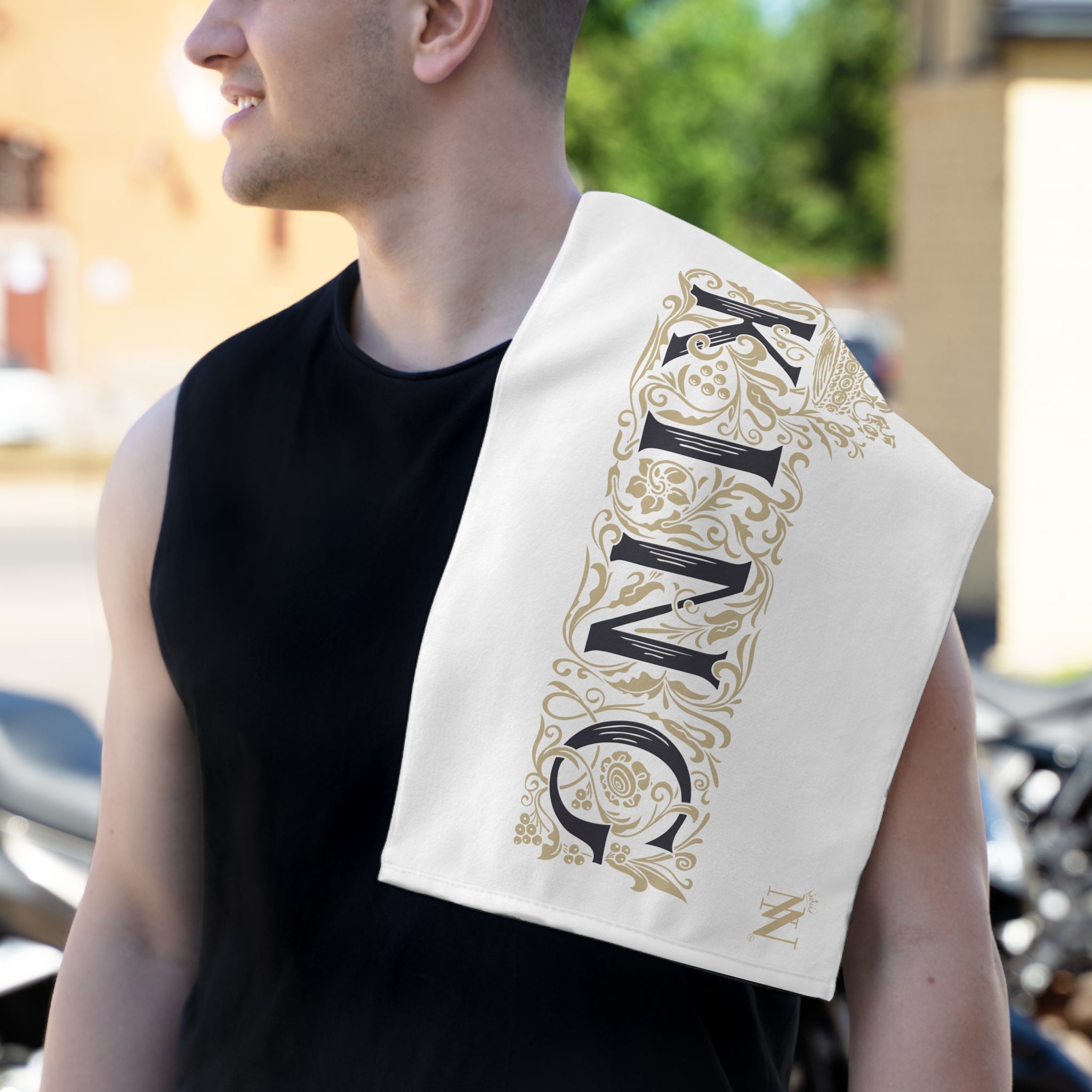 Gold Filigree King | Mix & Match Soft Fun-Flirty Lovers’ Towels