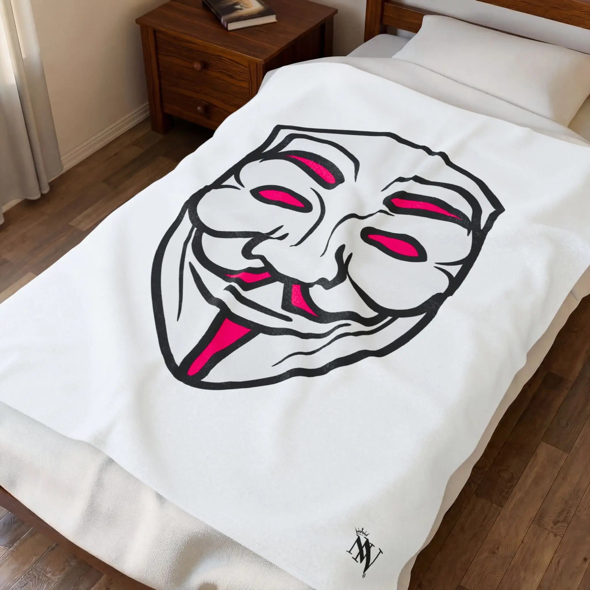 V for Vendetta Mask | Mix & Match Soft Fun-Flirty Lovers’ Blankets