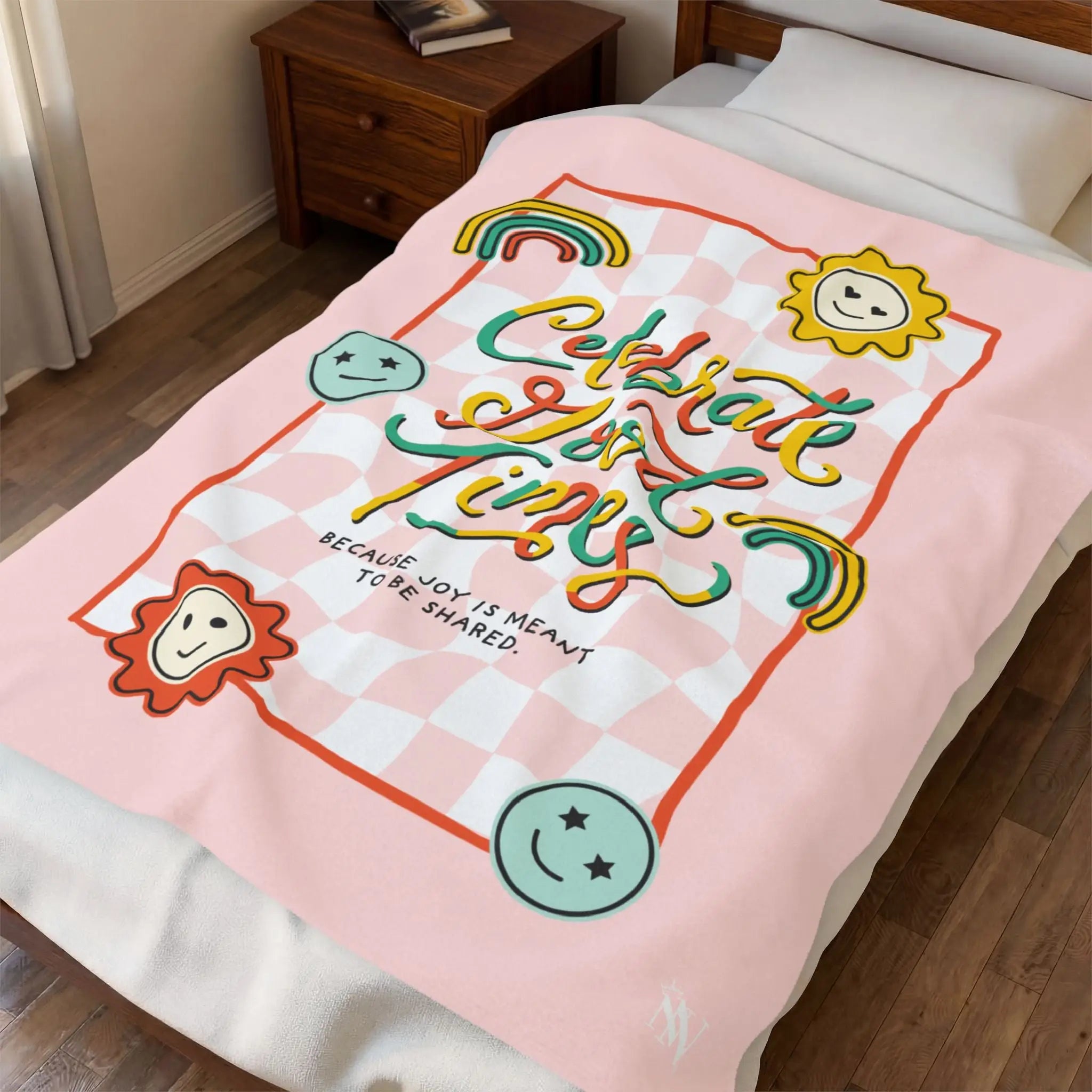 Celebrate Good Times Retro Blanket