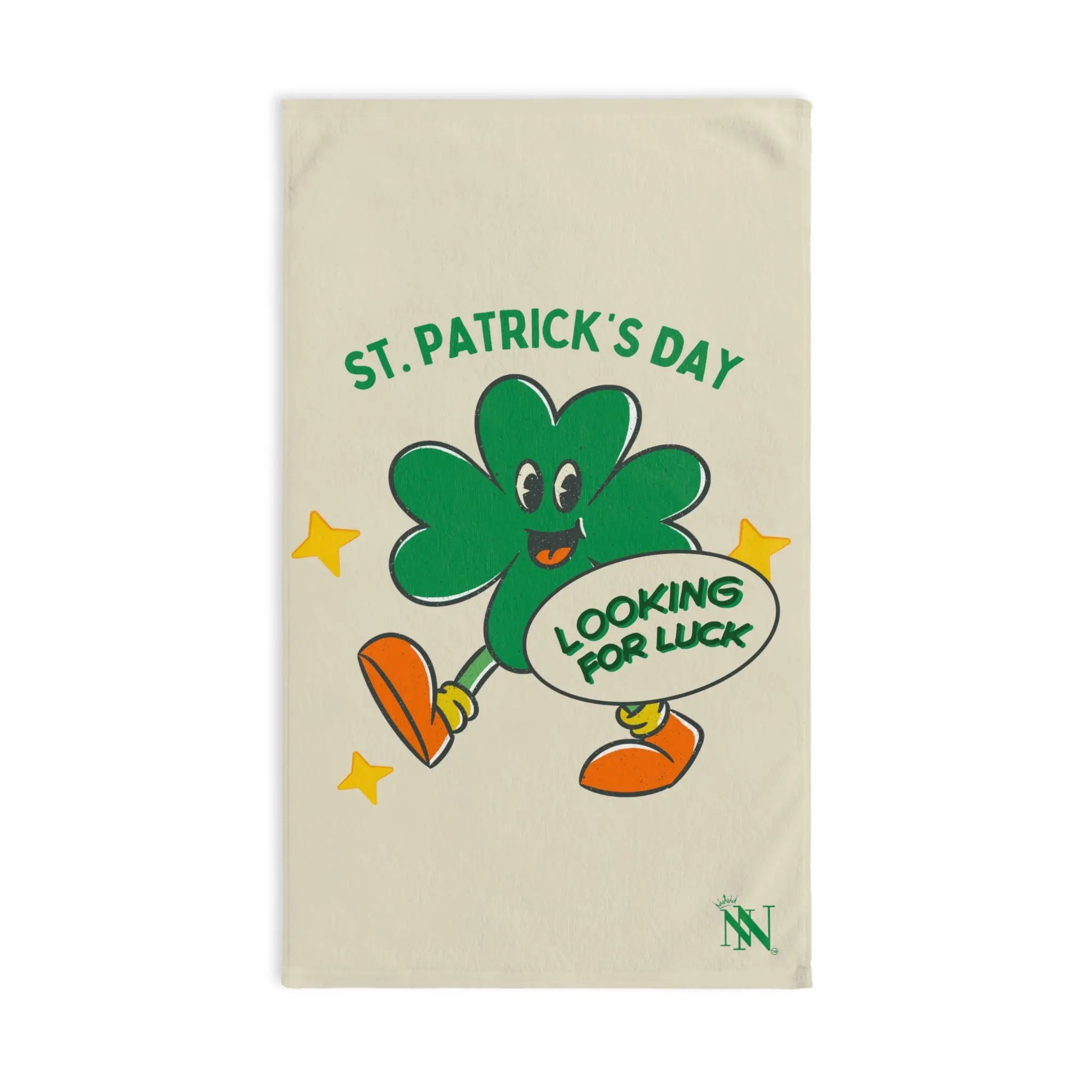 Looking for Luck Shamrock St. Patrick’s Day | Mix & Match Classic Fun-Flirty Lovers’ Towels