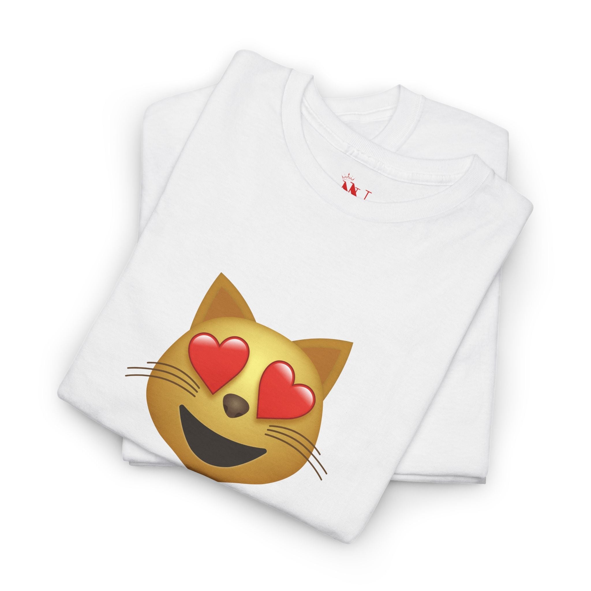 Kitty Love Emoji | Mix & Match 100% Cotton Unisex Fun-Flirty Lovers’ Tees