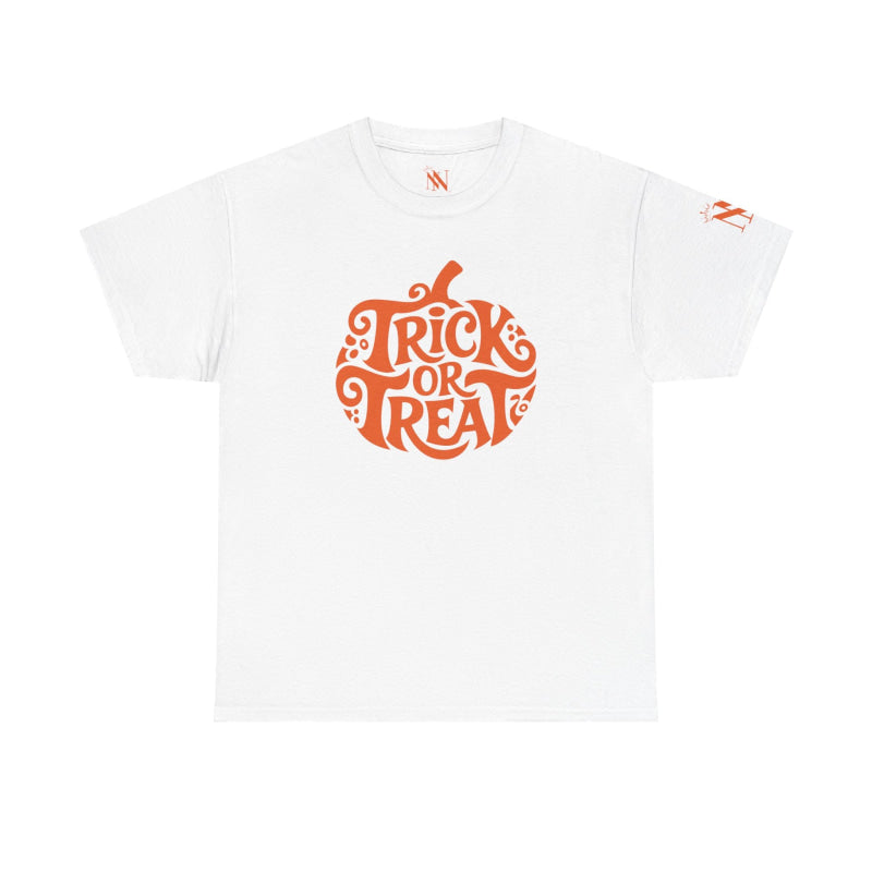 Trick Or Treat Pumpkin | Mix & Match Cotton Unisex Fun-Flirty Lovers’ T-Shirts