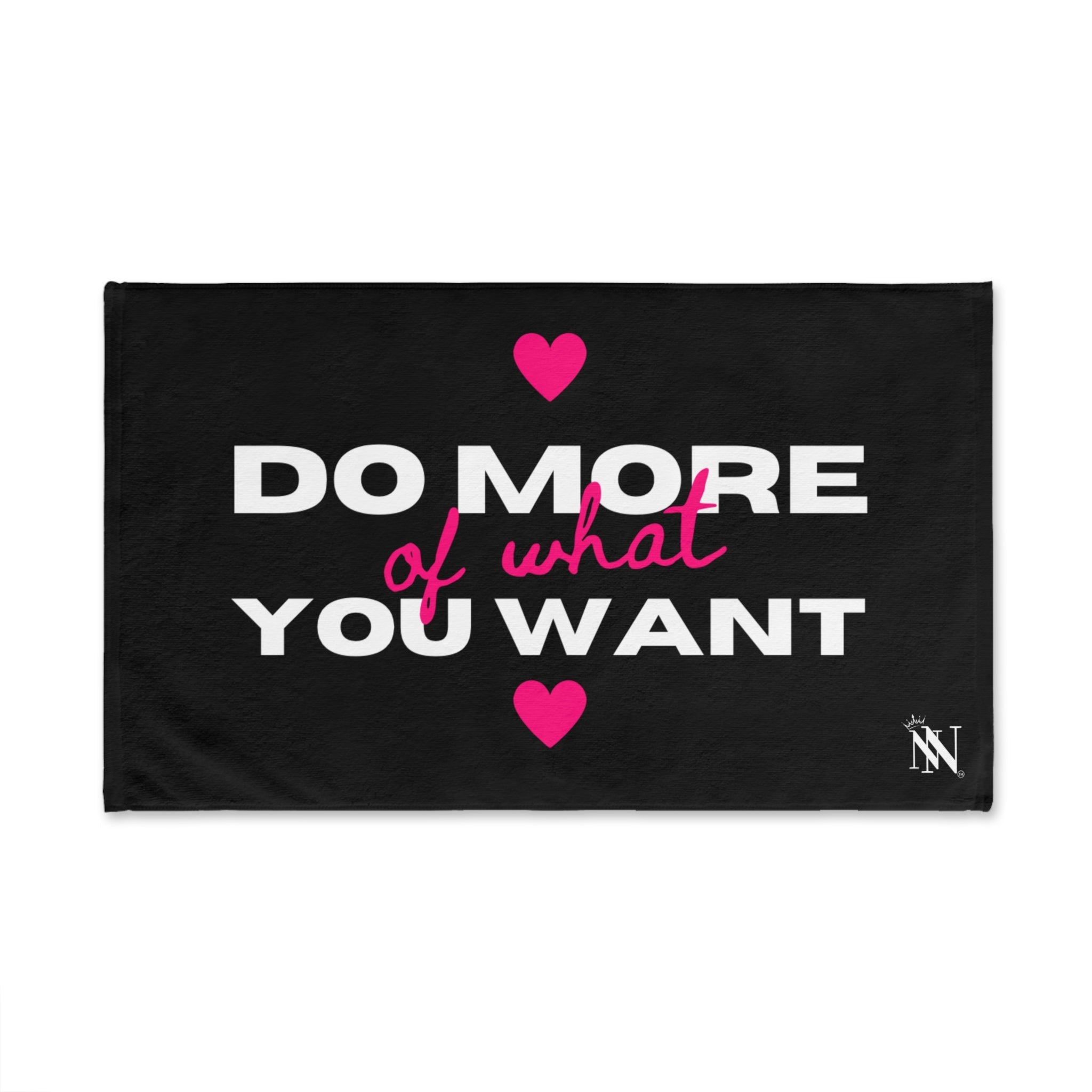 Do More of What You Want Hearts Cum Towel