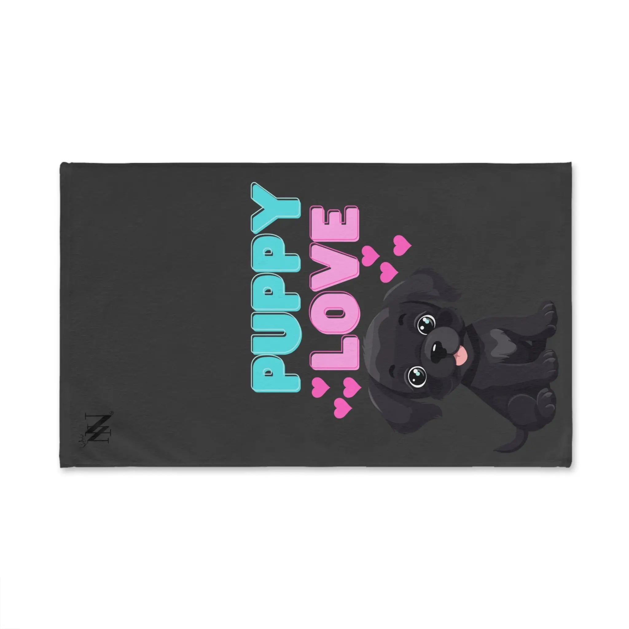 Puppy Love Dark Grey | Mix & Match Original Fun-Flirty Lovers’ Towels