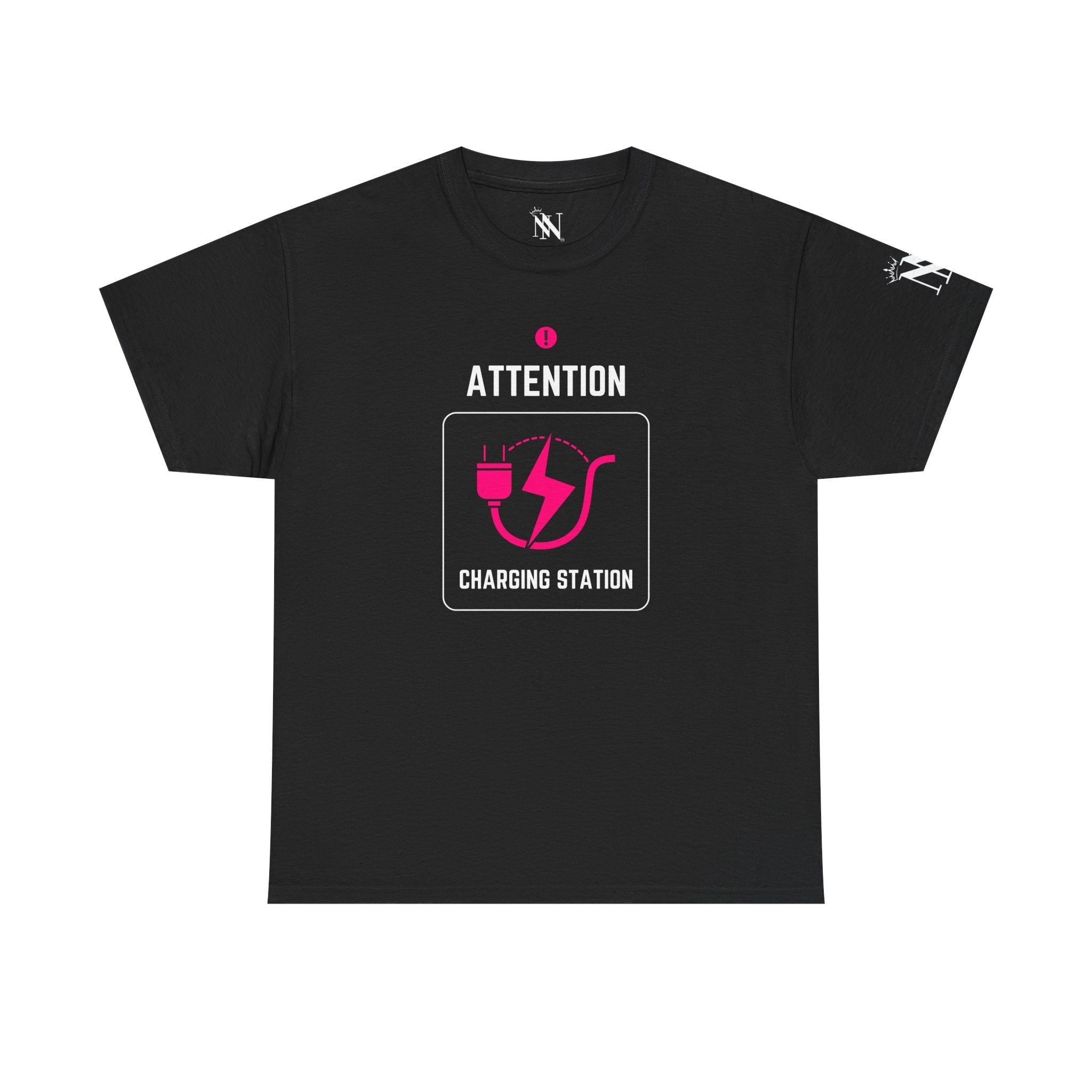 Attention Charging Station Romantic Couples Sex Gifts 100% Cotton T-Shirt