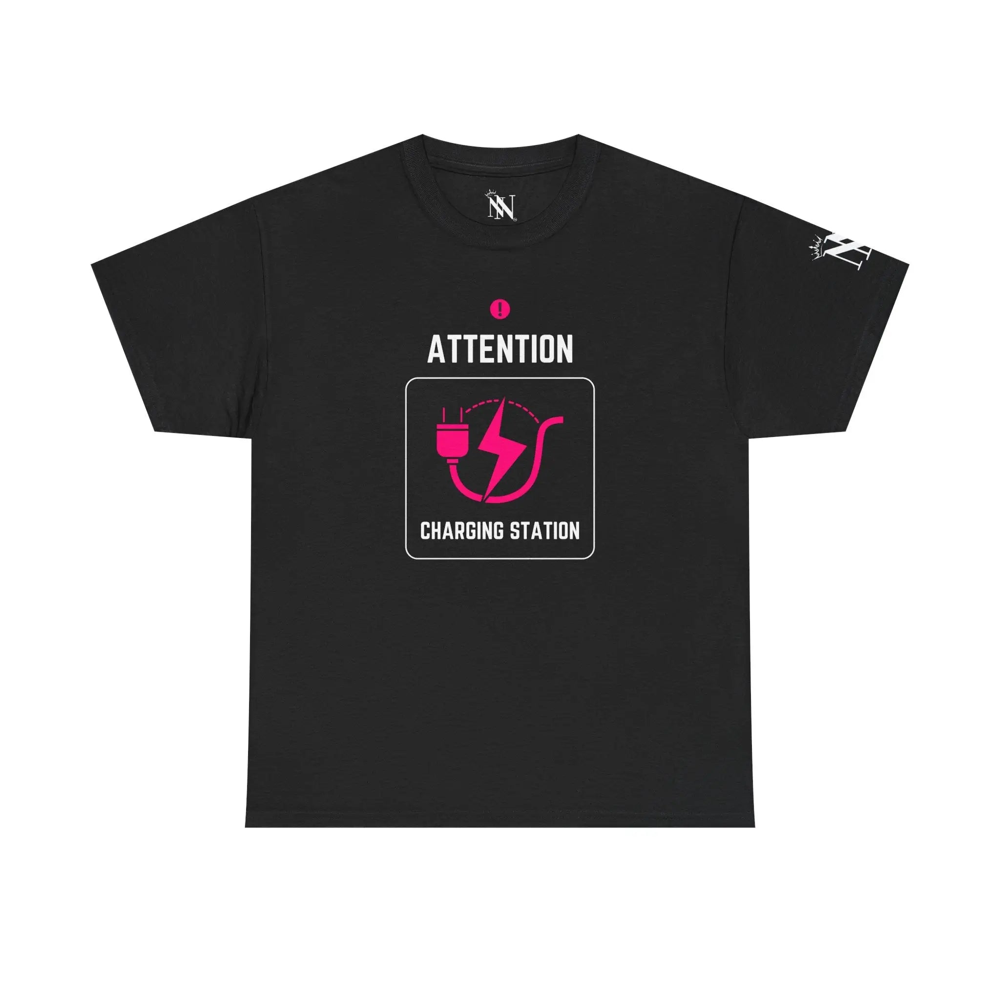 Attention Charging Station Romantic Couples Sex Gifts 100% Cotton T-Shirt