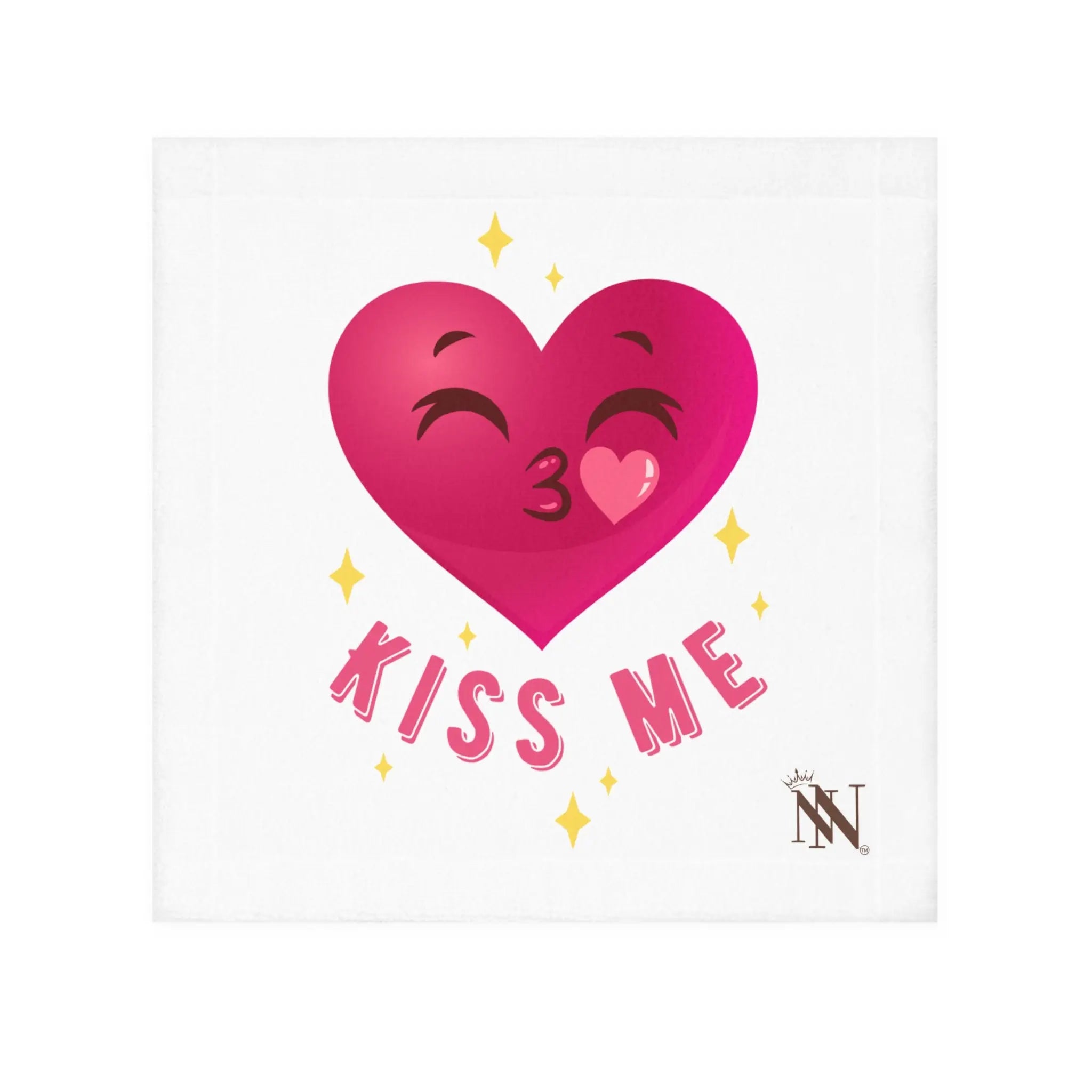 Kiss Me Heart Emoji | Nectar Napkins Lils’ Fun-Flirty Lovers’ Towels