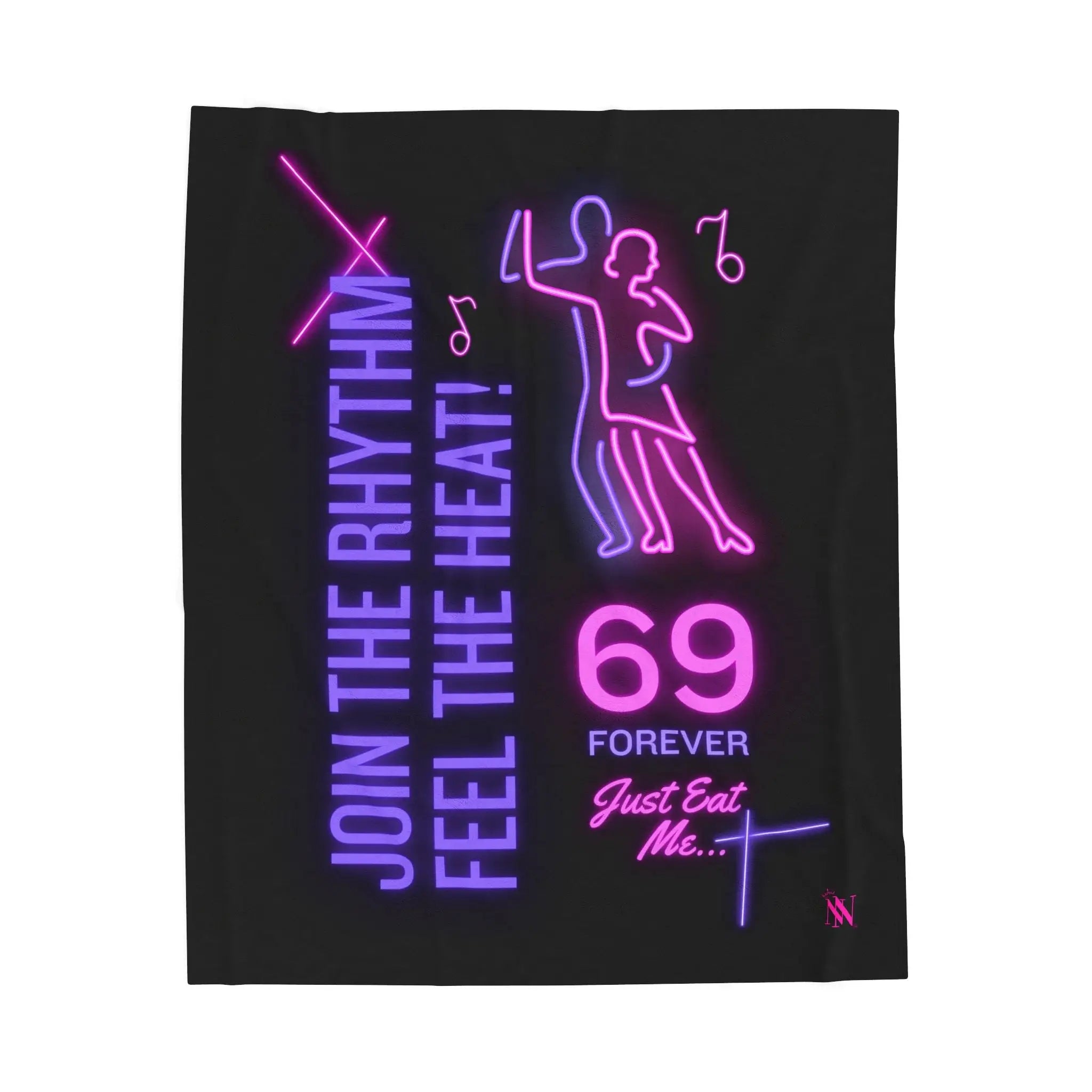 Sixty-Nine Forever Neon Romantic Gifts Silky Soft Love Blanket