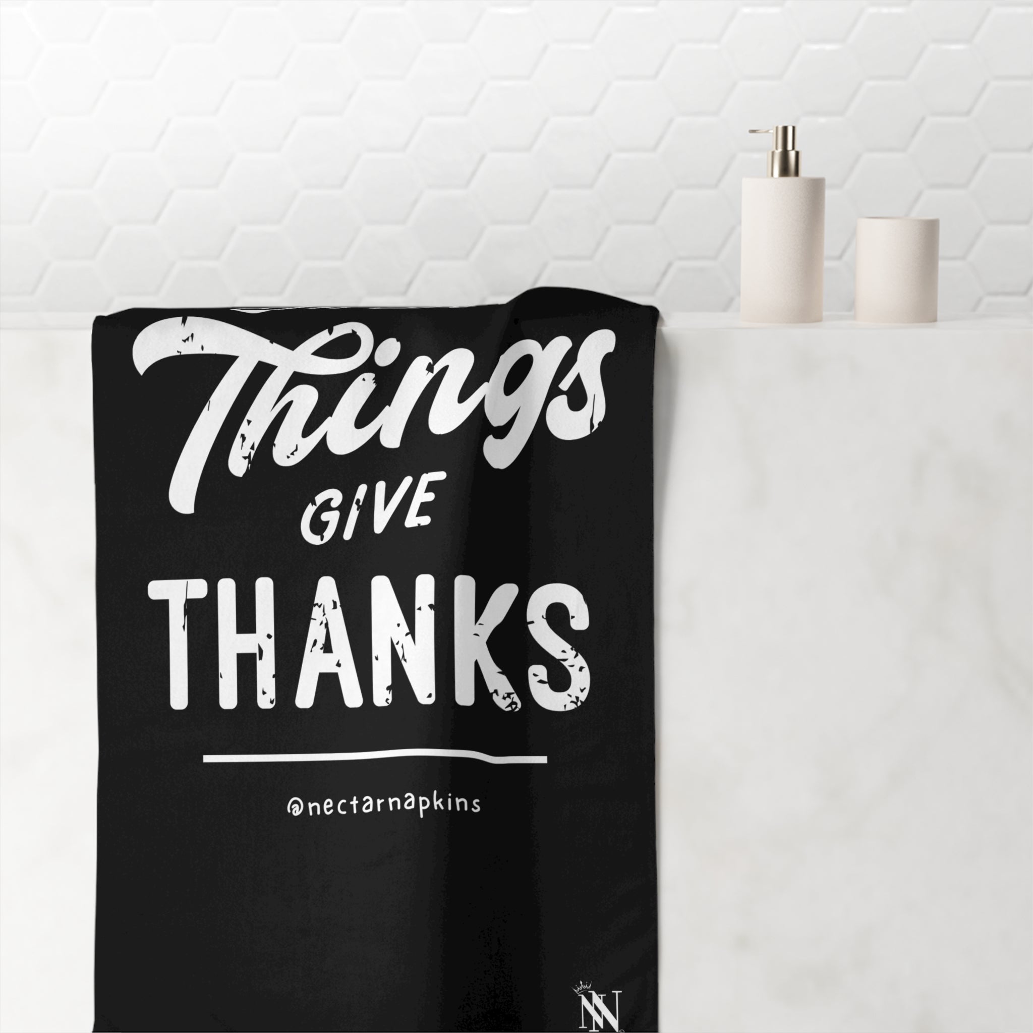 In All Things Give Thanks | Mix & Match XL Fun-Flirty Lovers’ Towels