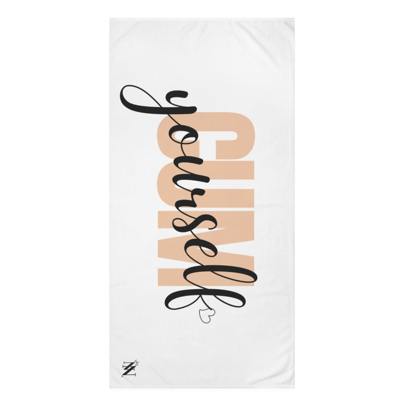 Cum Yourself Heart | Mix & Match XL Fun-Flirty Lovers’ Towels