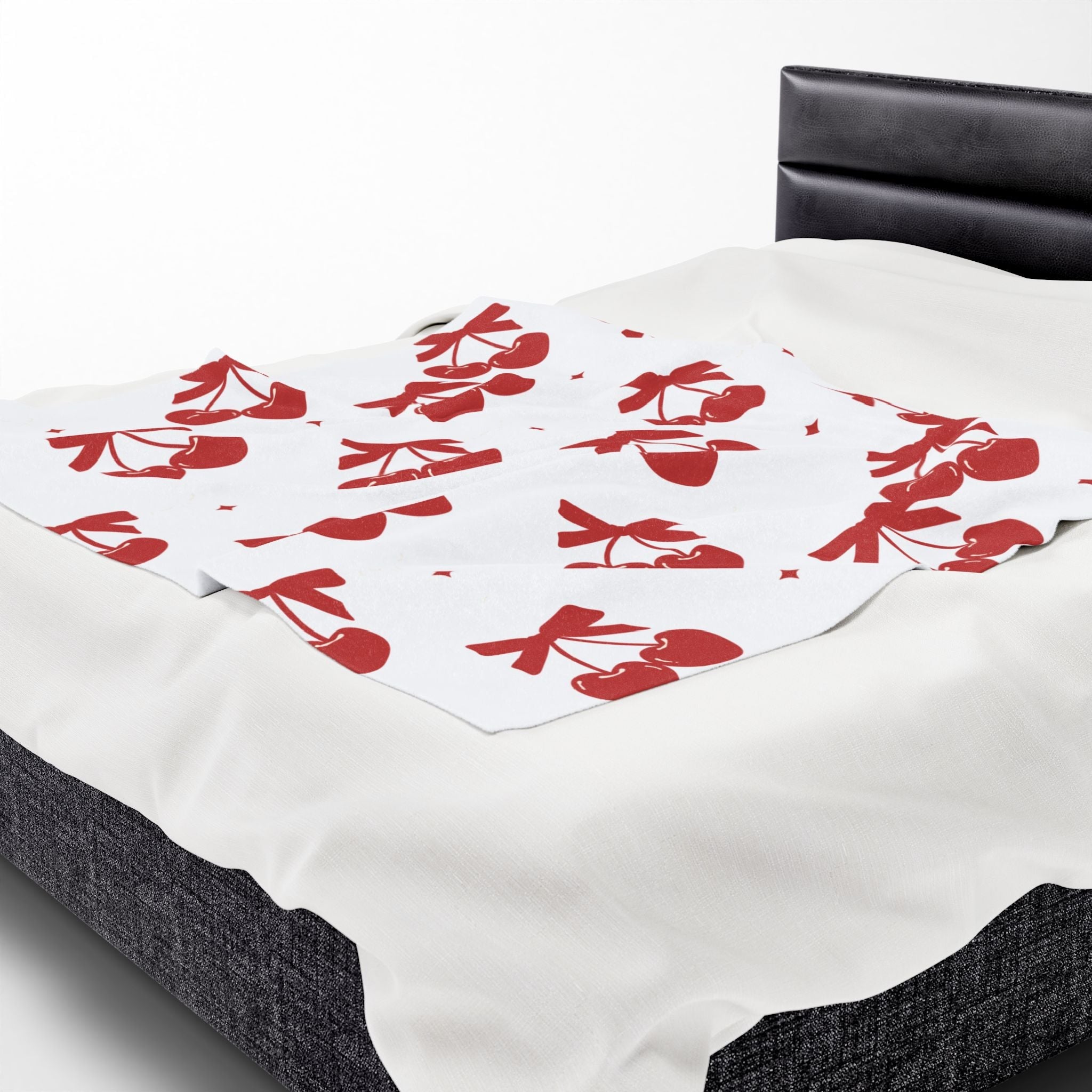 Cherry Hearts Pattern | Mix & Match Soft Fun-Flirty Lovers’ Blankets