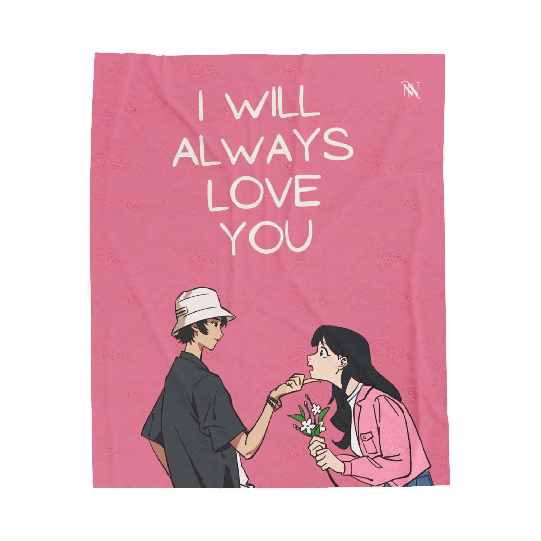 I Will Always Love You Anime | Nectar Napkins Fun-Flirty Loversโ Blankets