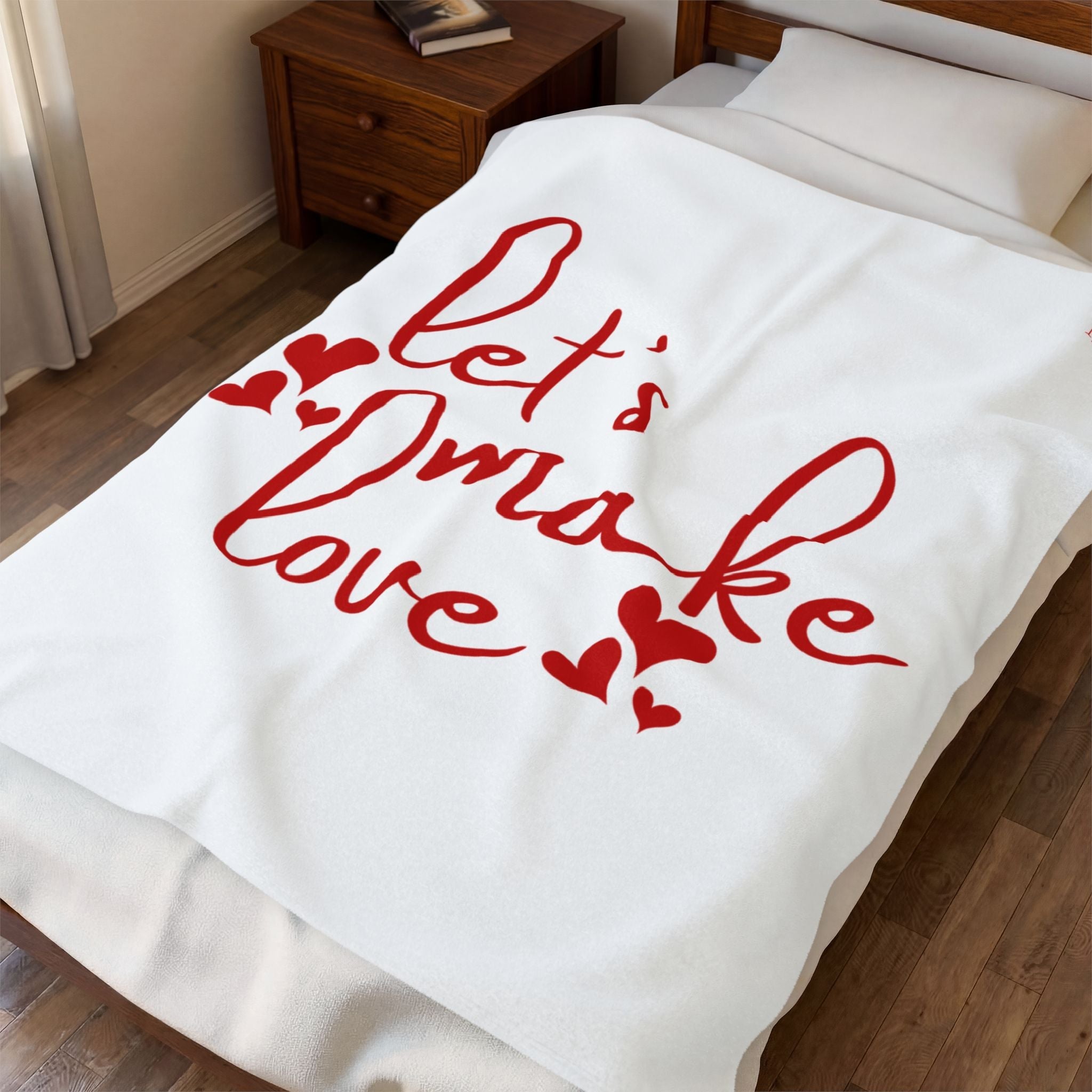 Let’s Make Love Hearts Blanket