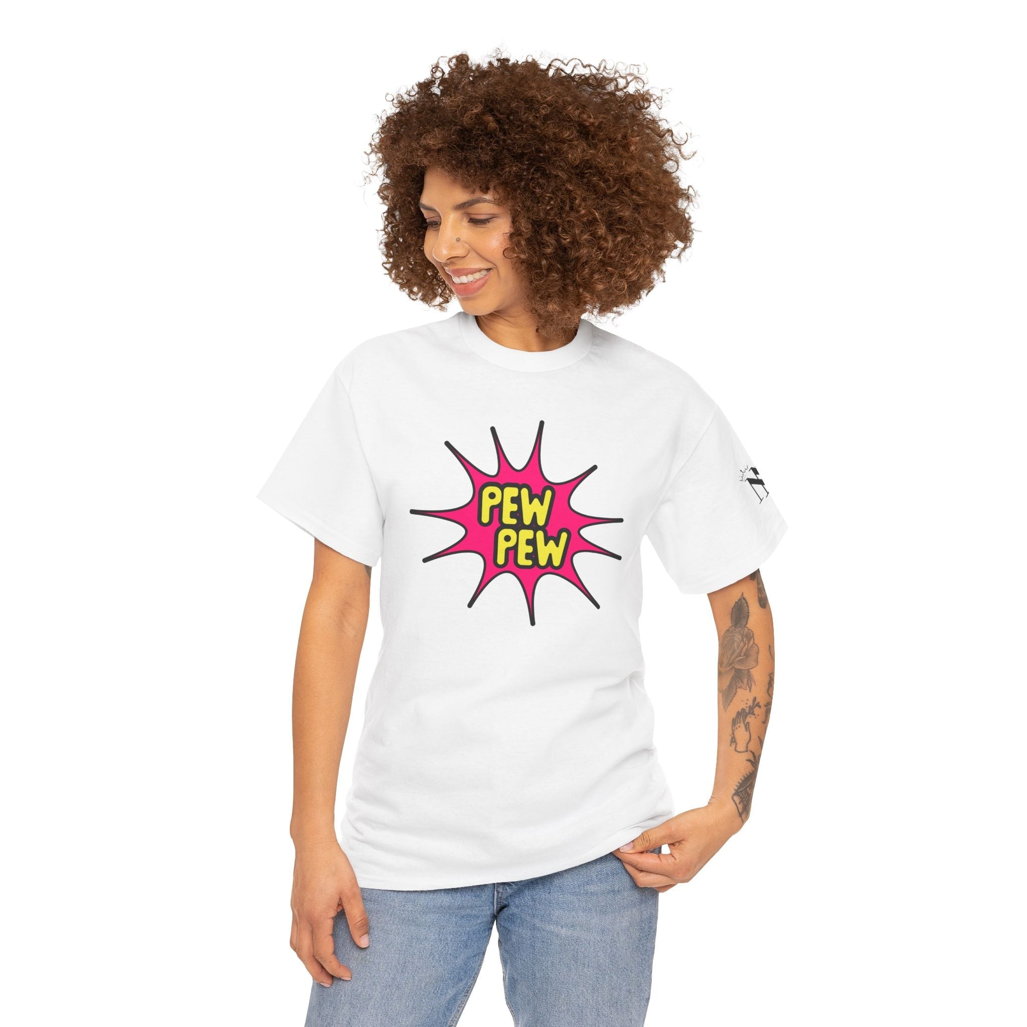 Pew Pew | Mix & Match 100% Cotton Unisex Fun-Flirty Lovers’ Tees