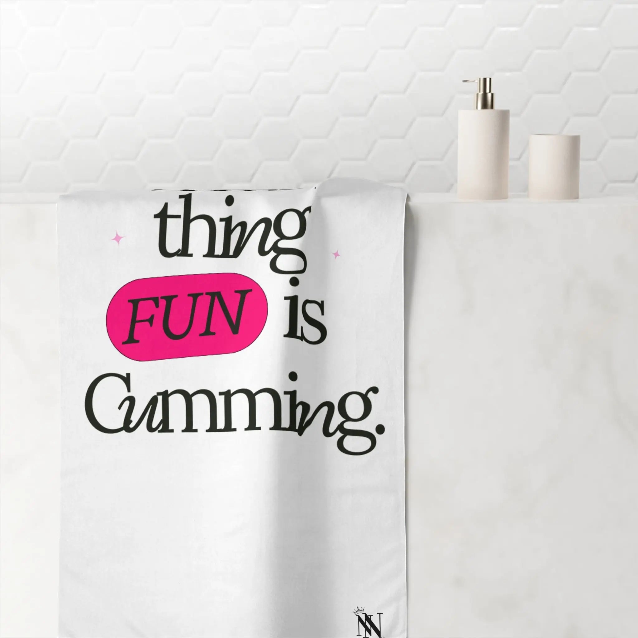 Something FUN is Cumming. | Mix & Match XL Fun-Flirty Lovers’ Towels