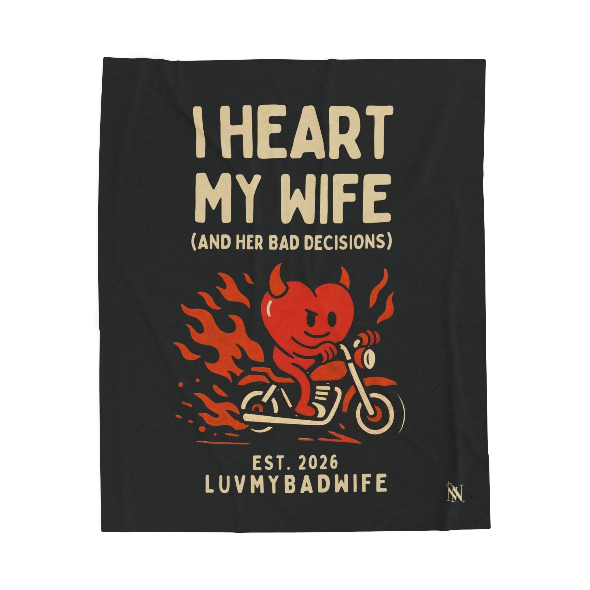 I Heart My Wife | Mix & Match Soft Fun-Flirty Lovers’ Blankets