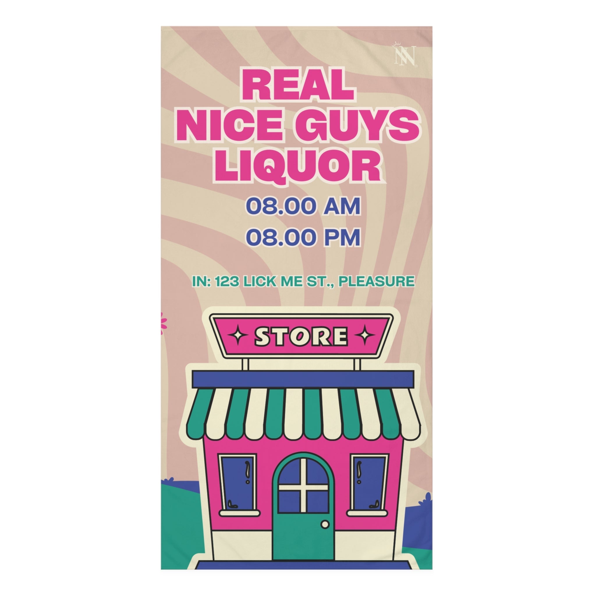 Real Nice Guys Liquor Store | Mix & Match Naughty XL Fun-Flirty Lovers’ Towels