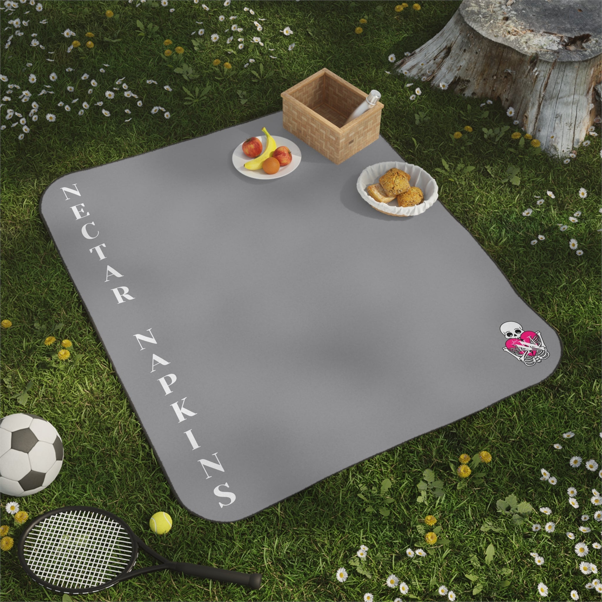 Nectar Napkins Brand Gray Water-Resistant Sex Blanket