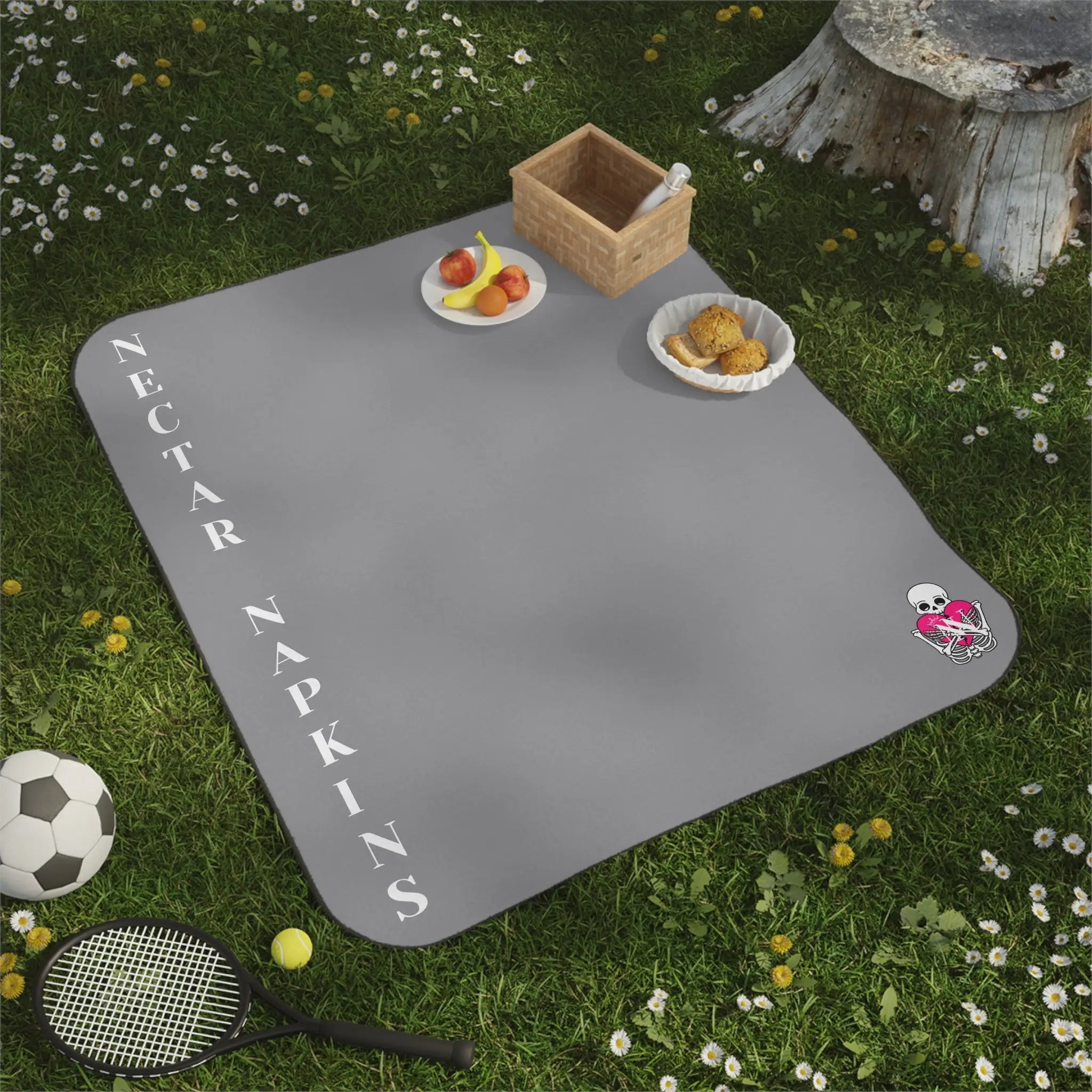 Nectar Napkins Brand Gray Water-Resistant Sex Blanket