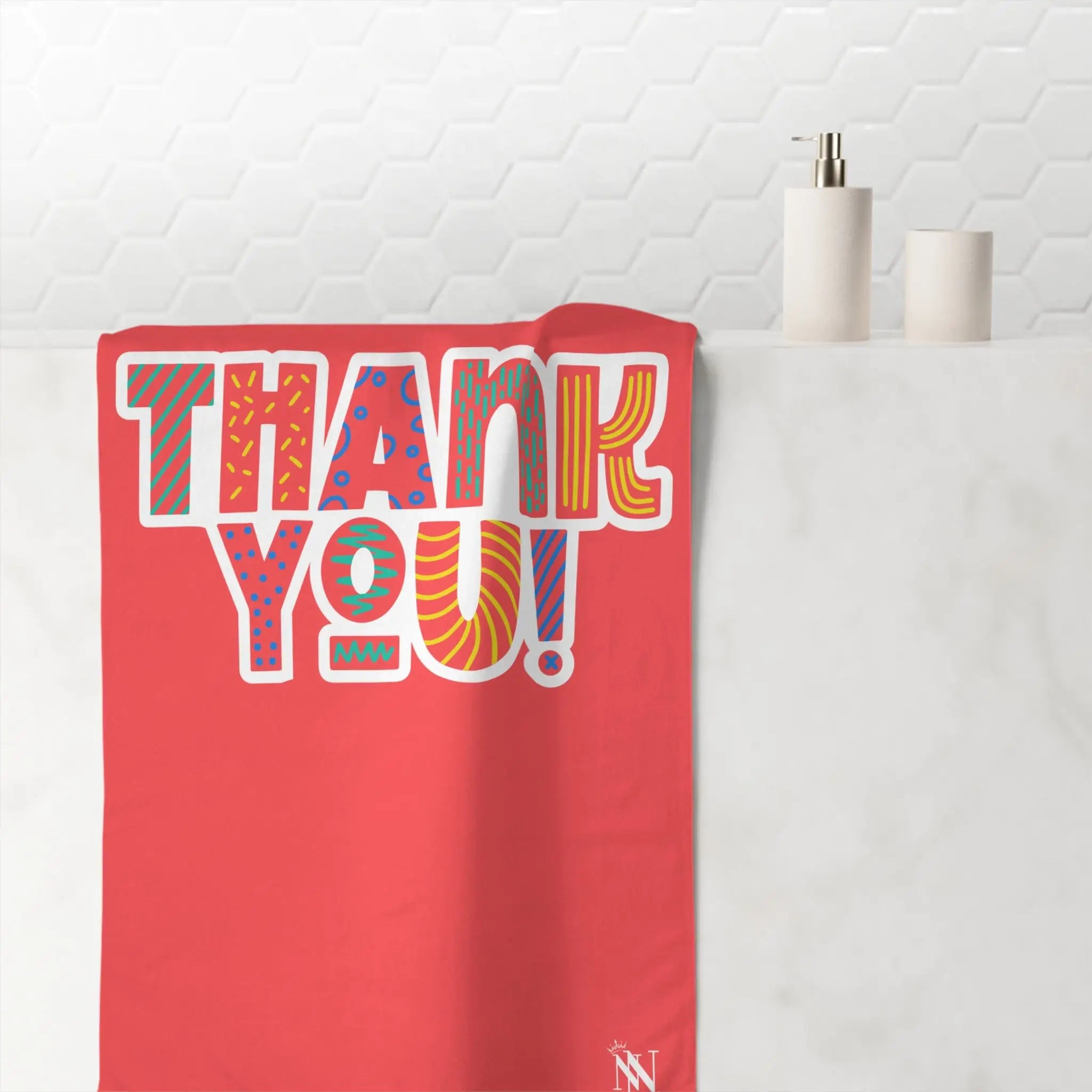 Cutesy Thank You! | Mix & Match XL Fun-Flirty Lovers’ Towels