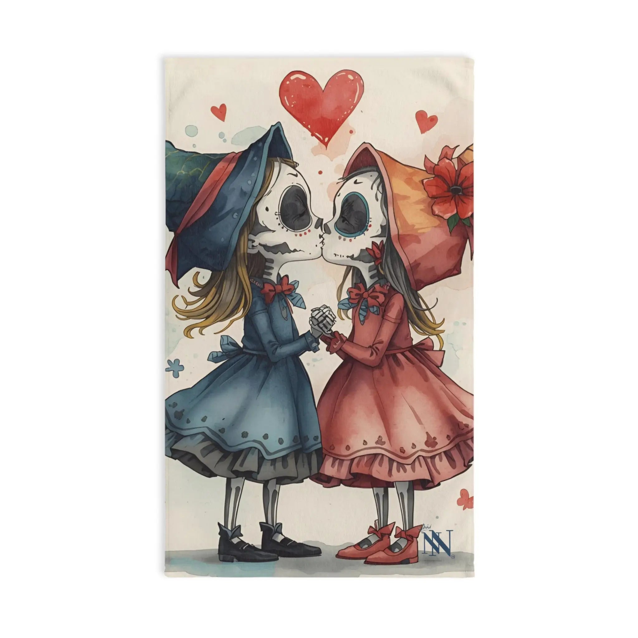 Kissing Witches Print | Mix & Match Original Fun-Flirty Lovers’ Towels