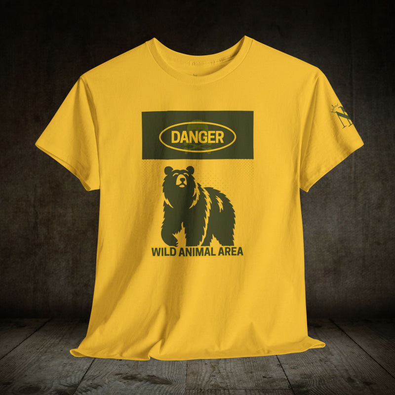 Danger Wild Animal Area | Mix & Match Cotton Unisex Fun-Flirty Lovers’ T-Shirts