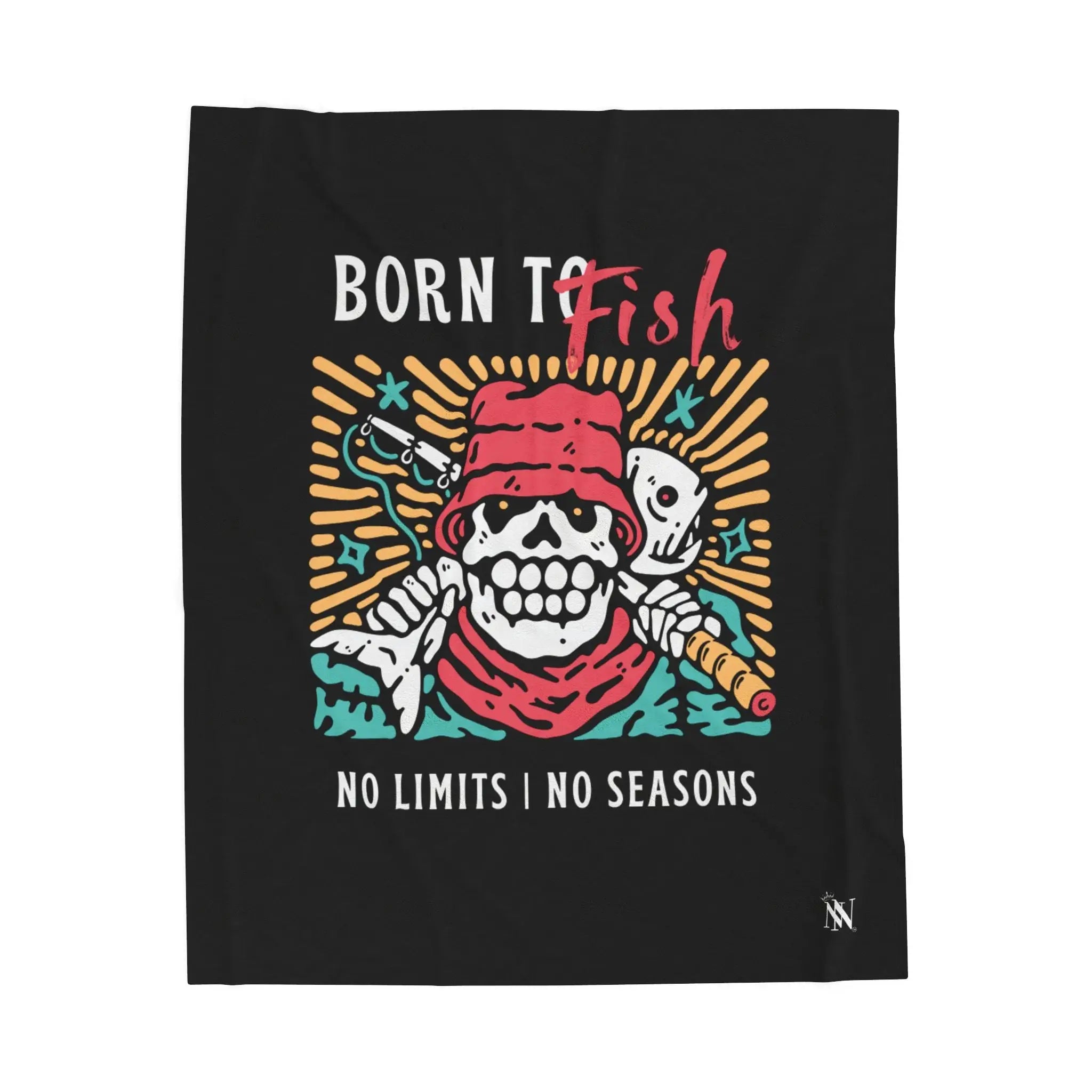 Born to Fish No Seasons Blanket