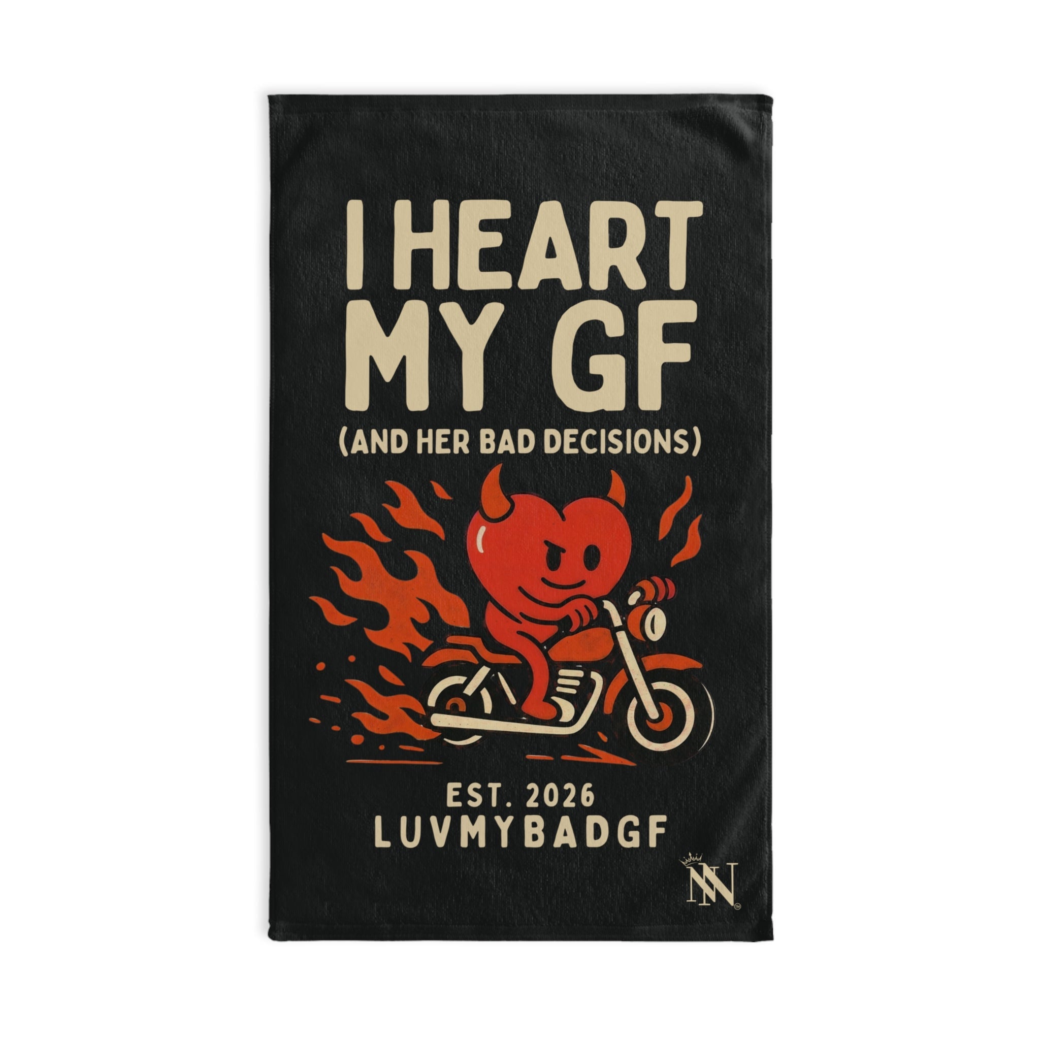I Heart My GF | Mix & Match Classic Fun-Flirty Lovers’ Towels