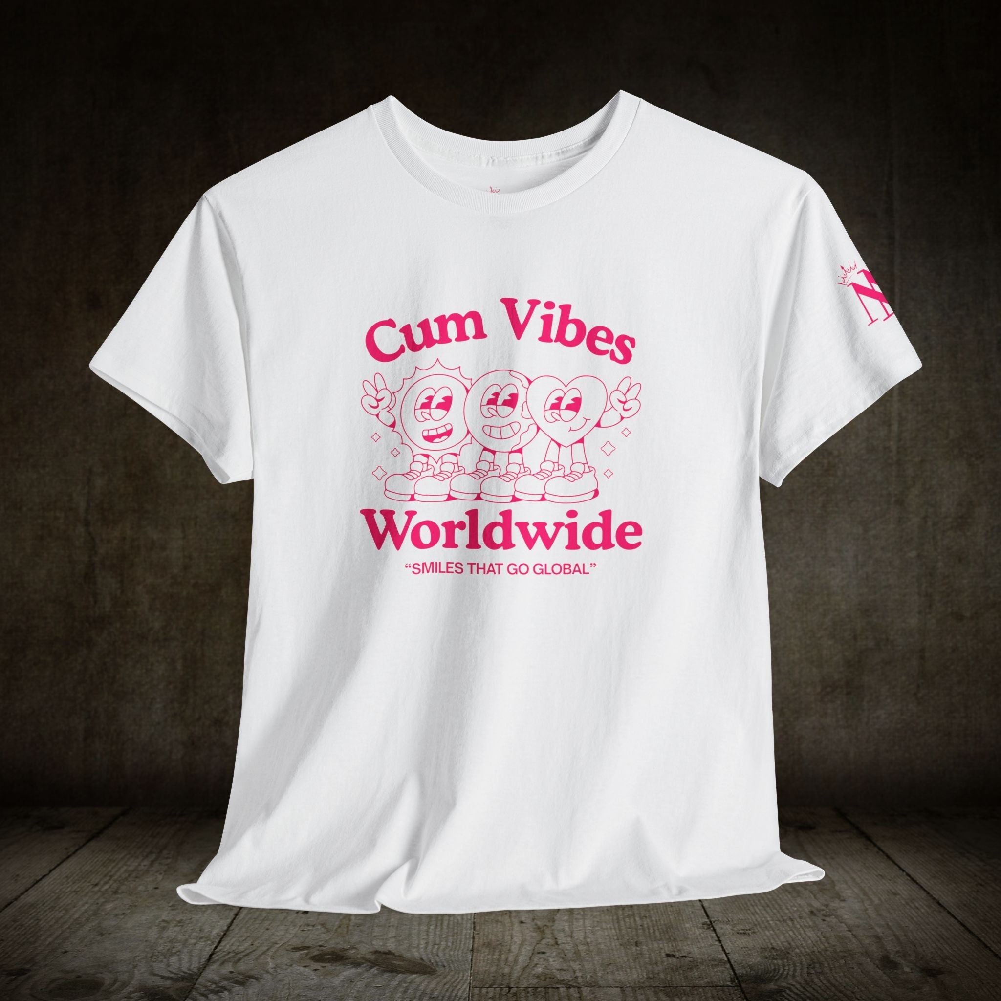 Cum Vibes Worldwide | Mix & Match Cotton Unisex Fun-Flirty Lovers’ T-Shirts