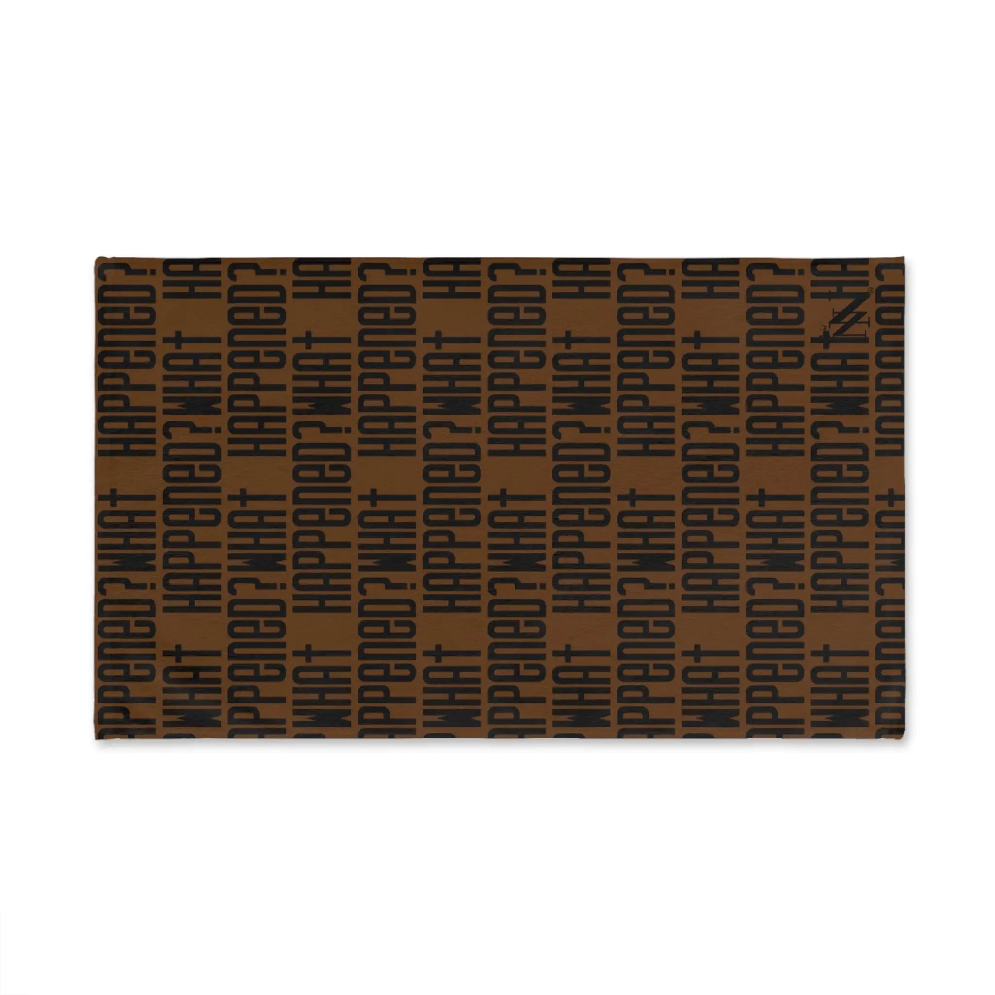 What Happened? Patterned Brown | Nectar Napkins Classic Fun-Flirty Lovers’ Towels
