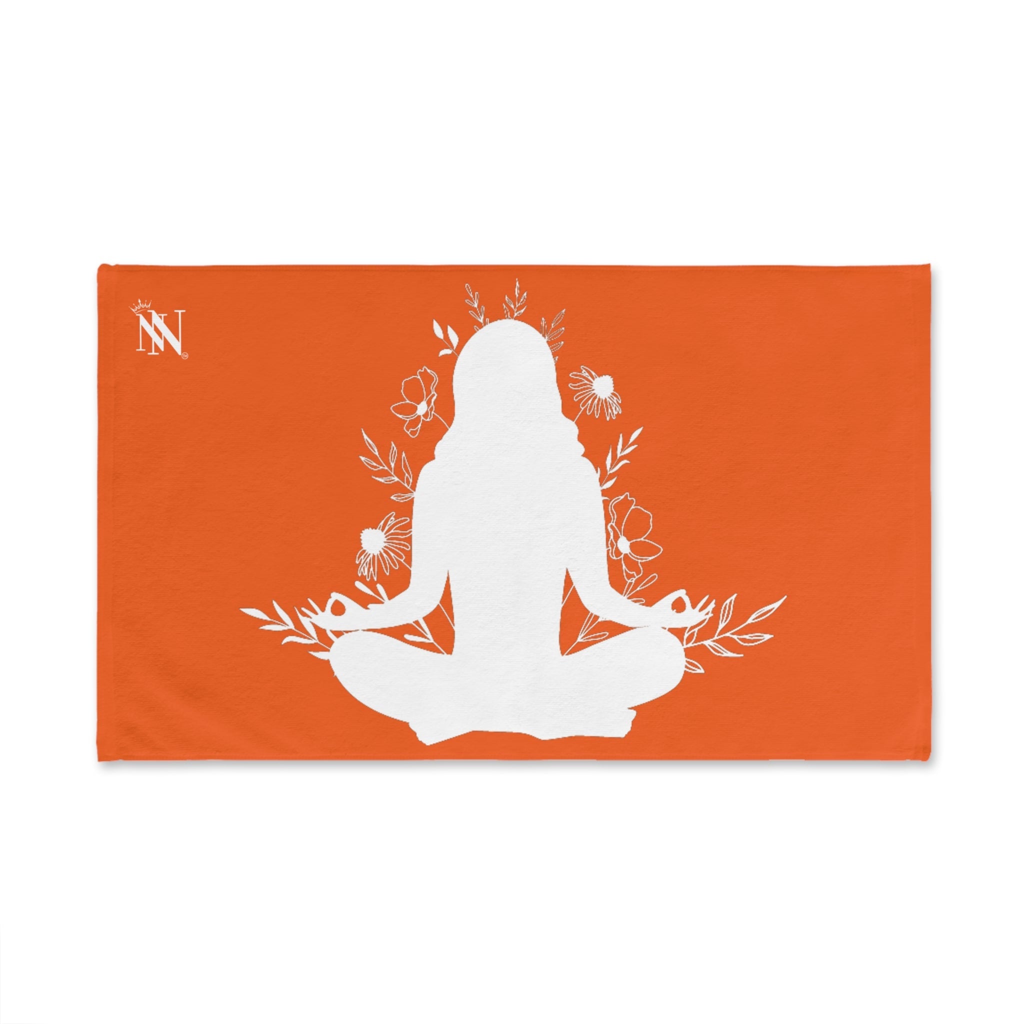 Seated Yoga Meditation Orange Cum Towel