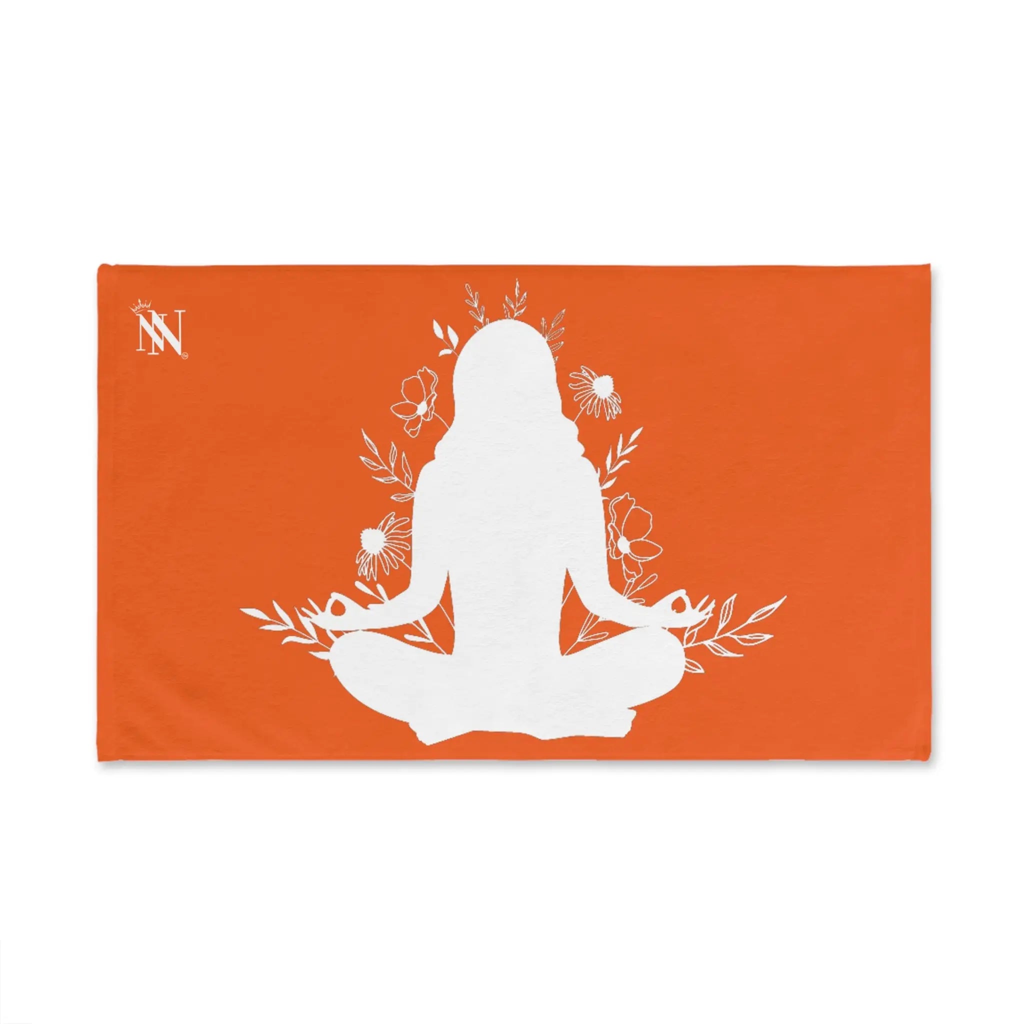 Seated Yoga Meditation Orange Cum Towel
