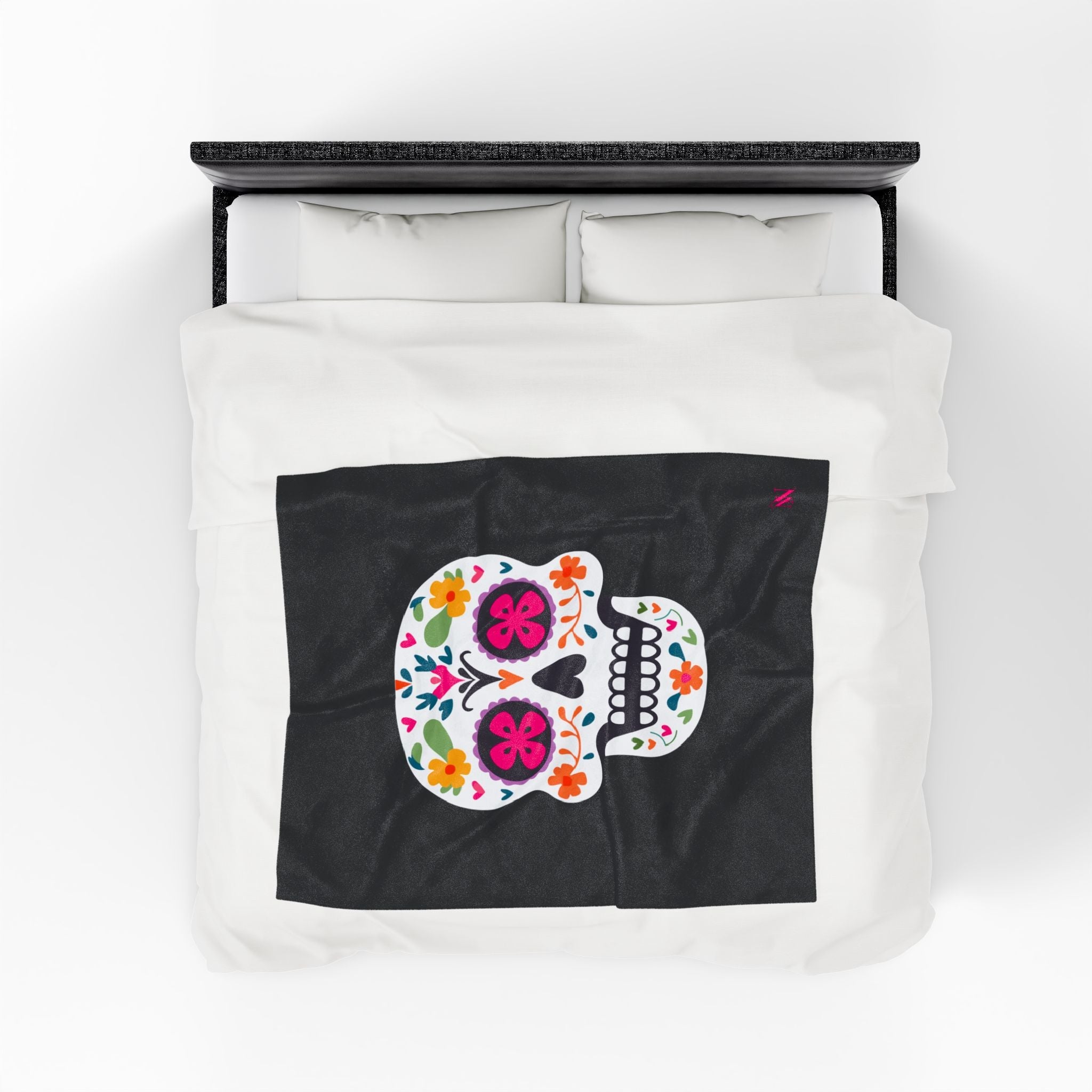 Sugar Skull Love | Mix & Match Velveteen Fun-Flirty Lovers’ Blankets